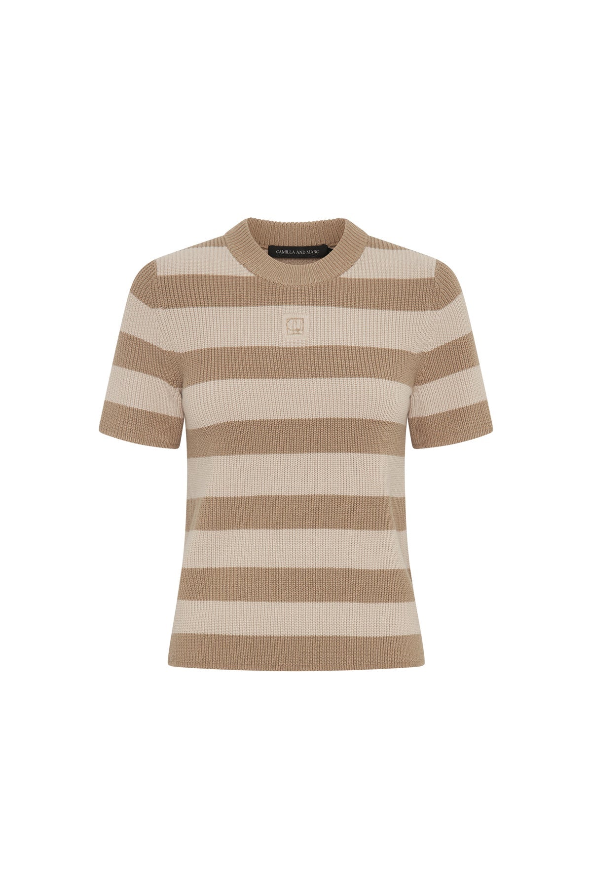 Camilla & Marc | Umi Knit Tshirt - Tan/Cream