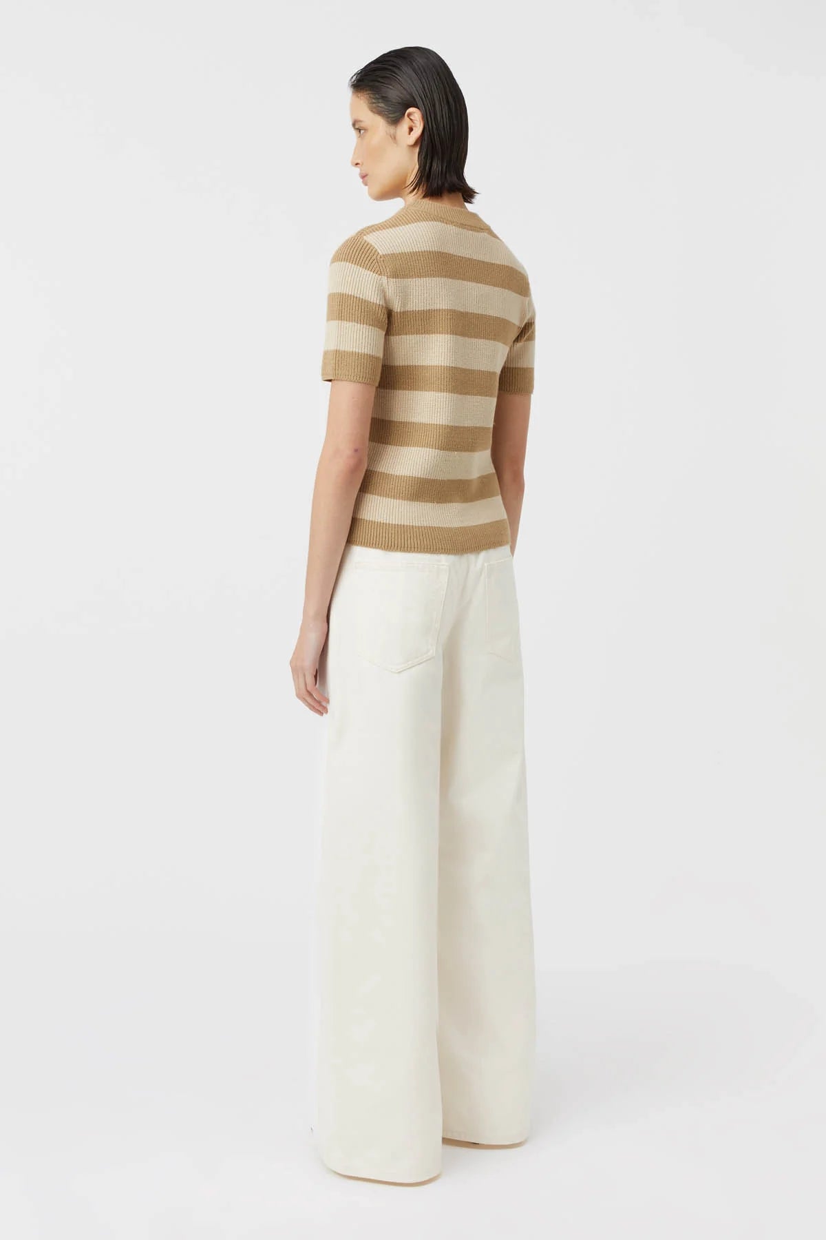 Camilla & Marc | Umi Knit Tshirt - Tan/Cream