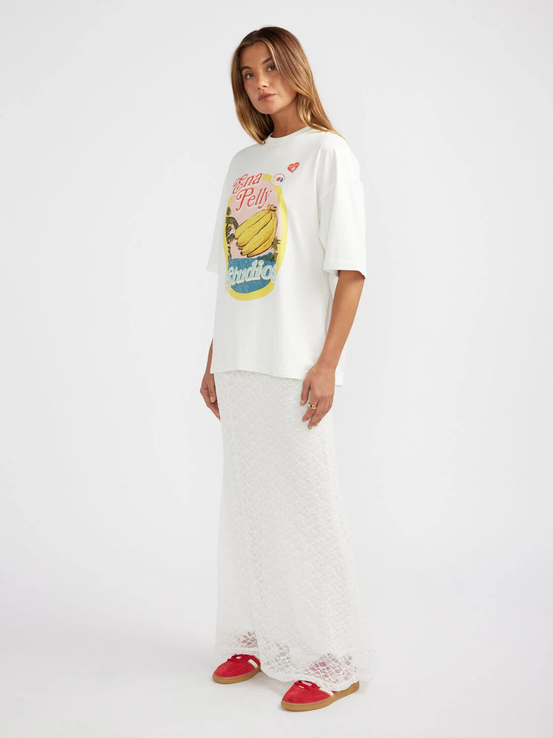 Ena Pelly | Banana Tee - Vintage White