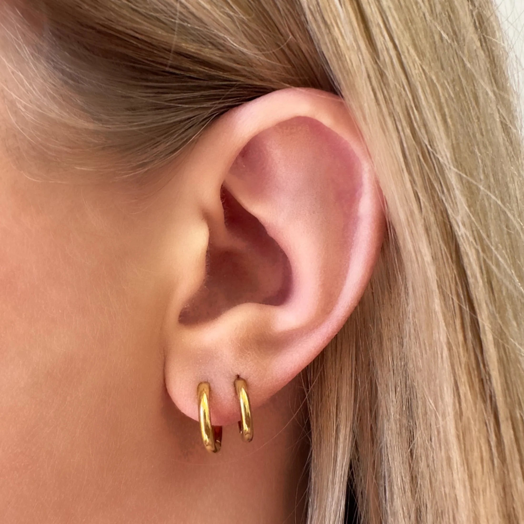 Ever Jewellery | Metro Sleeper Hoop Earrings - 8mm