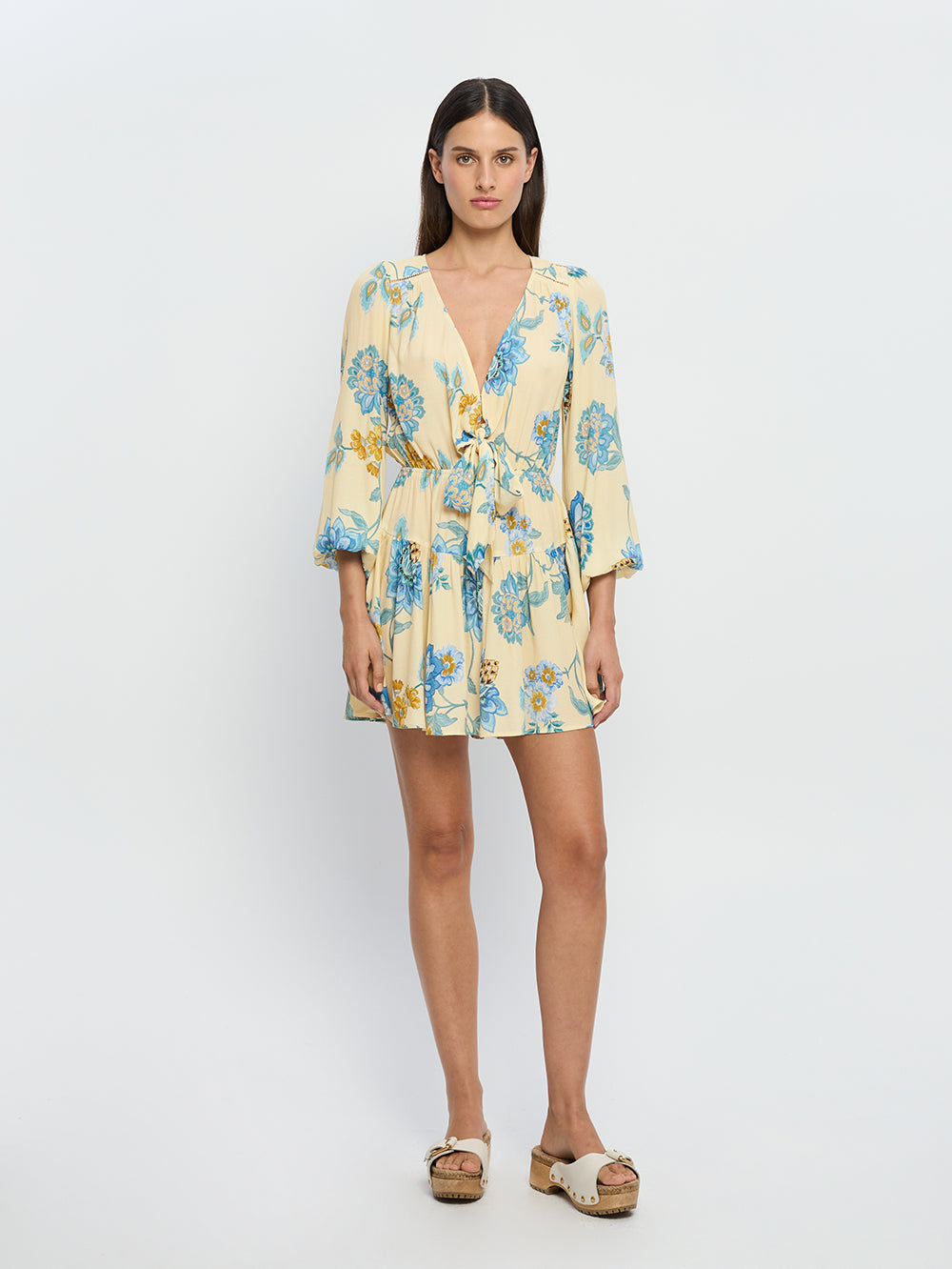 Kivari | Giselle Tie Front Mini Dress