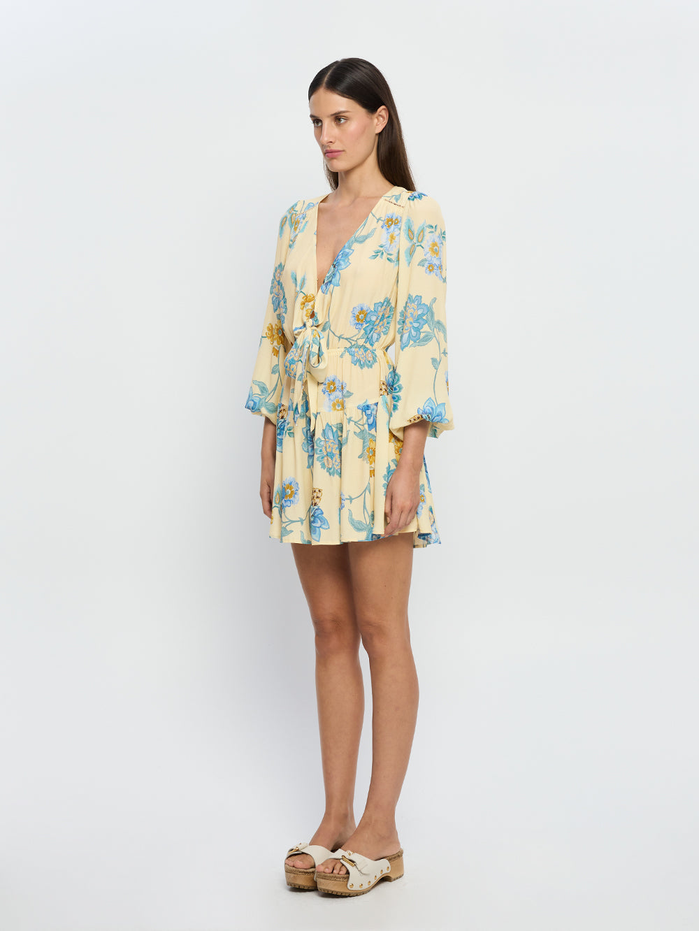 Kivari | Giselle Tie Front Mini Dress