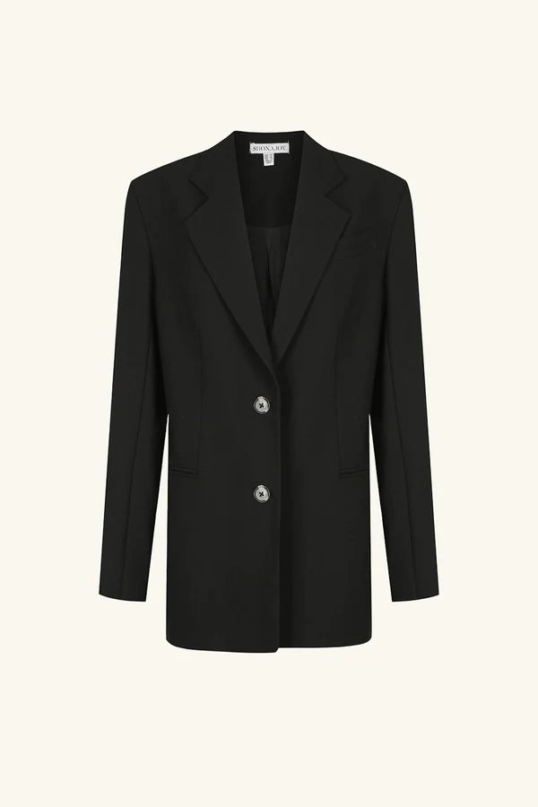 Shona Joy | Irena Oversized Tailored Blazer - Black