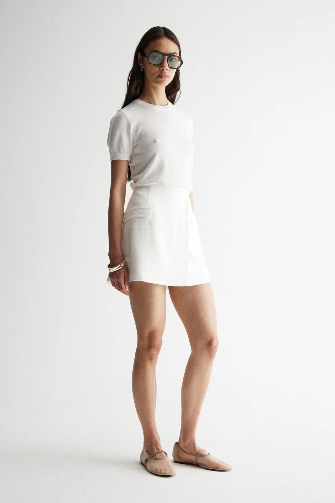 Elka Collective | Marais Skirt - White