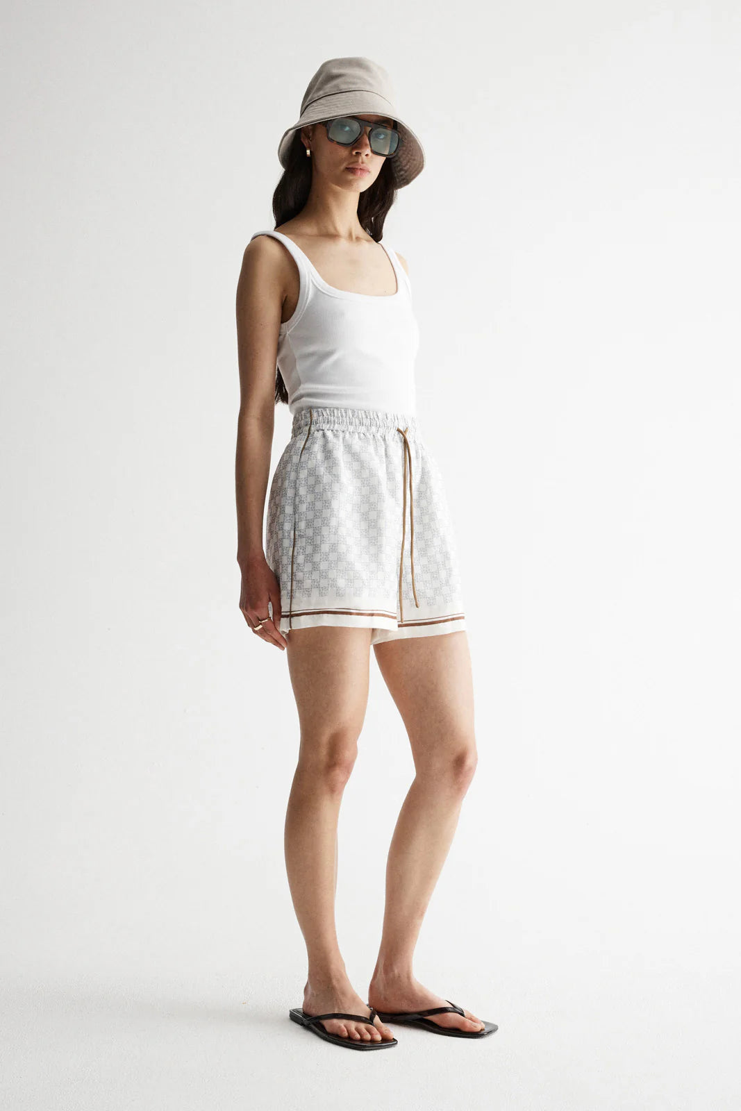 Elka Collective | Lumi Short - Monogram Print