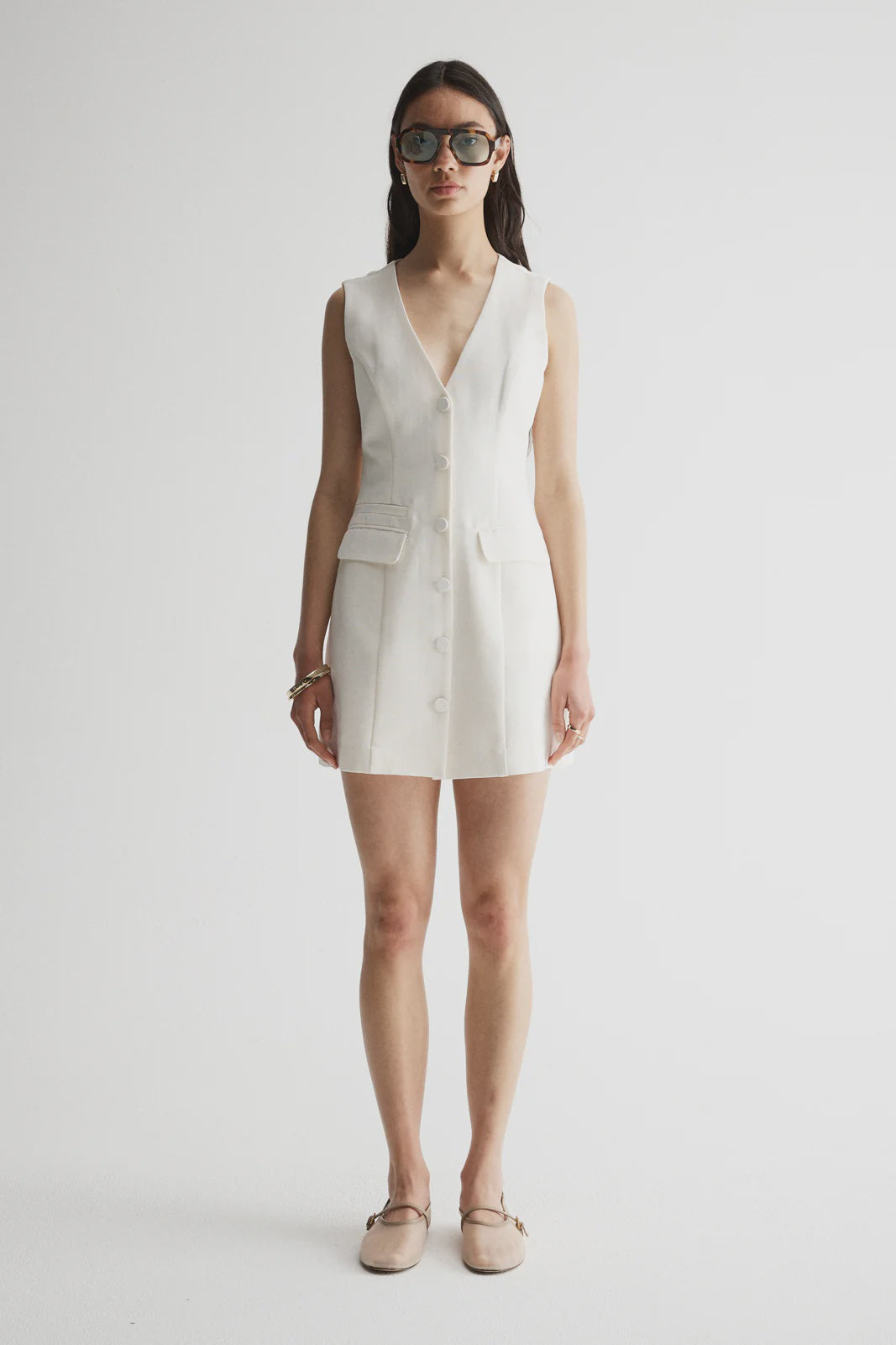 Elka Collective | Ira Dress - Ivory