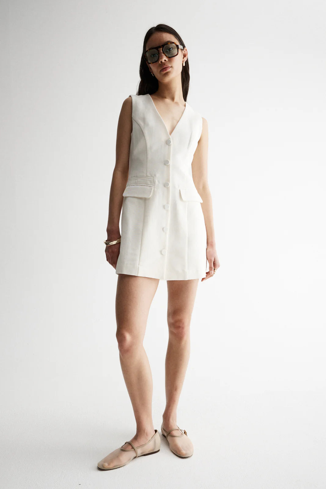 Elka Collective | Ira Dress - Ivory