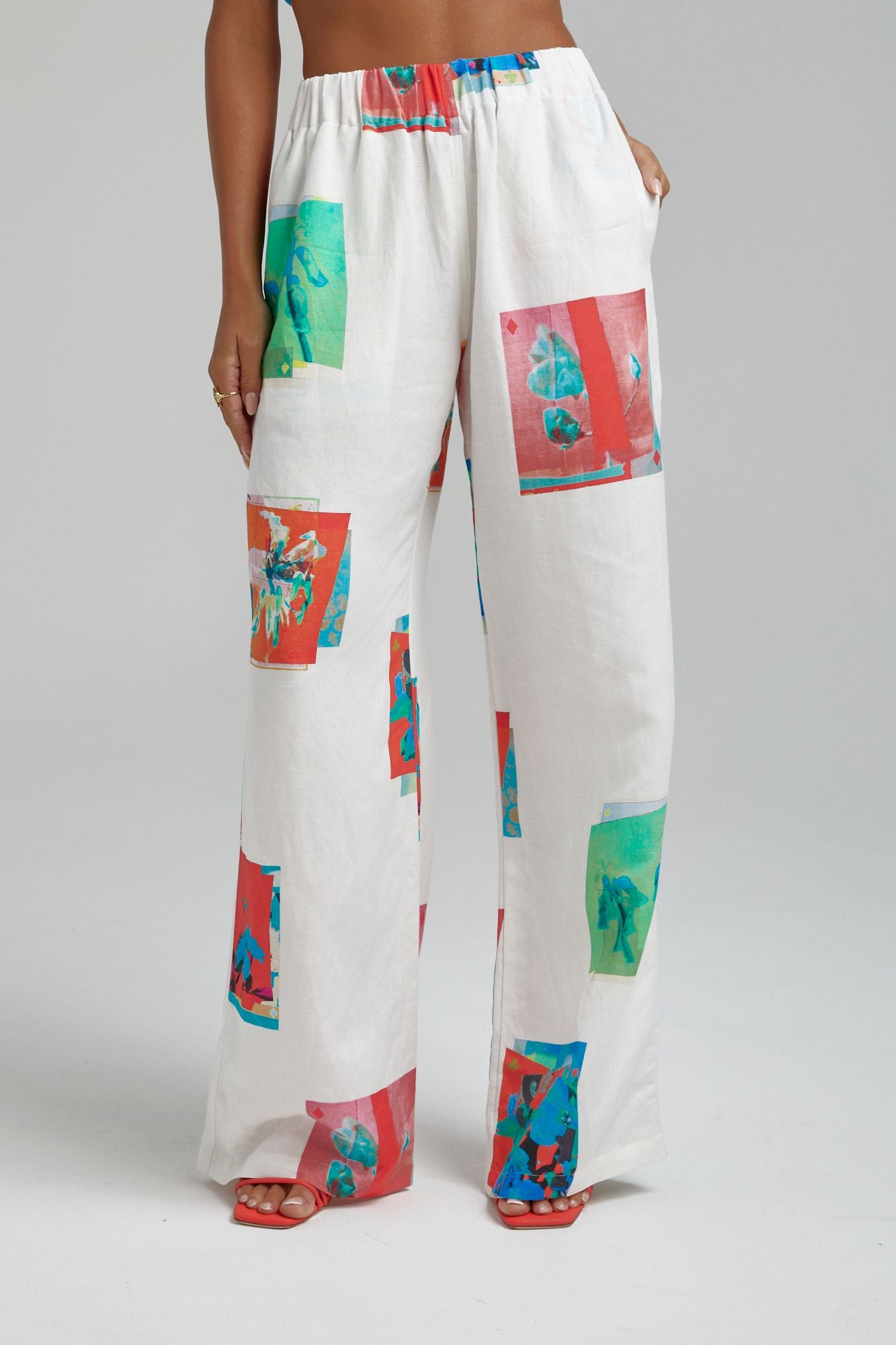 Summi Summi | Linen Pants - Montage White