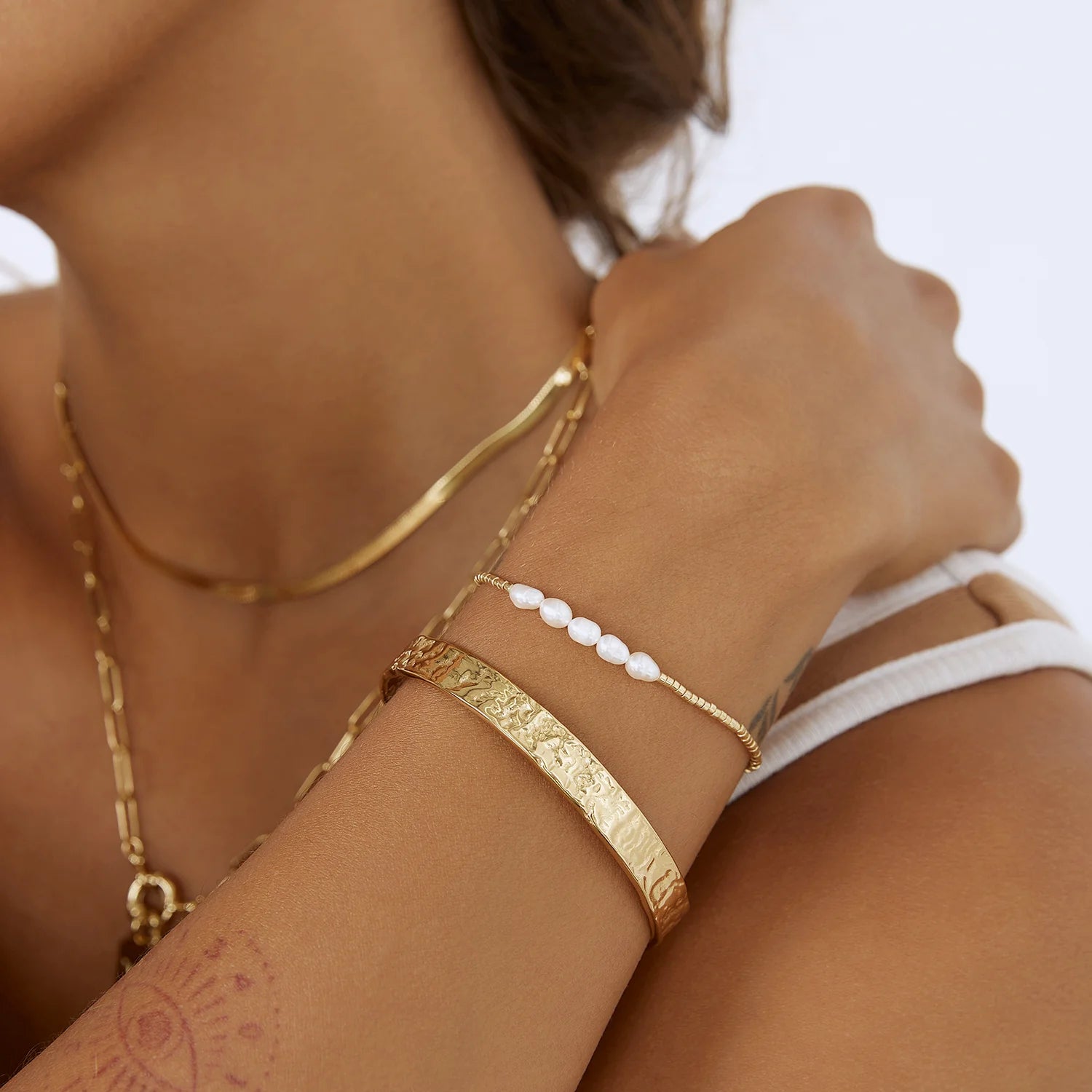 Arms Of Eve | Olivia Gold Cuff Bracelet