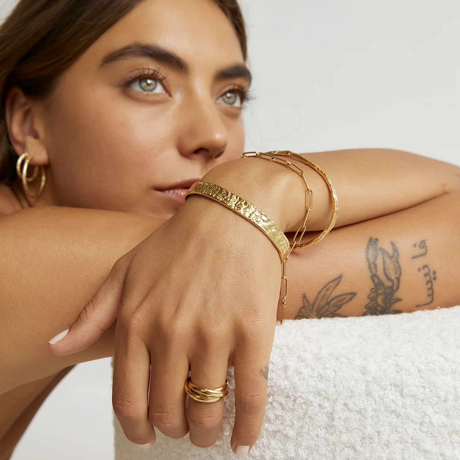 Arms Of Eve | Olivia Gold Cuff Bracelet