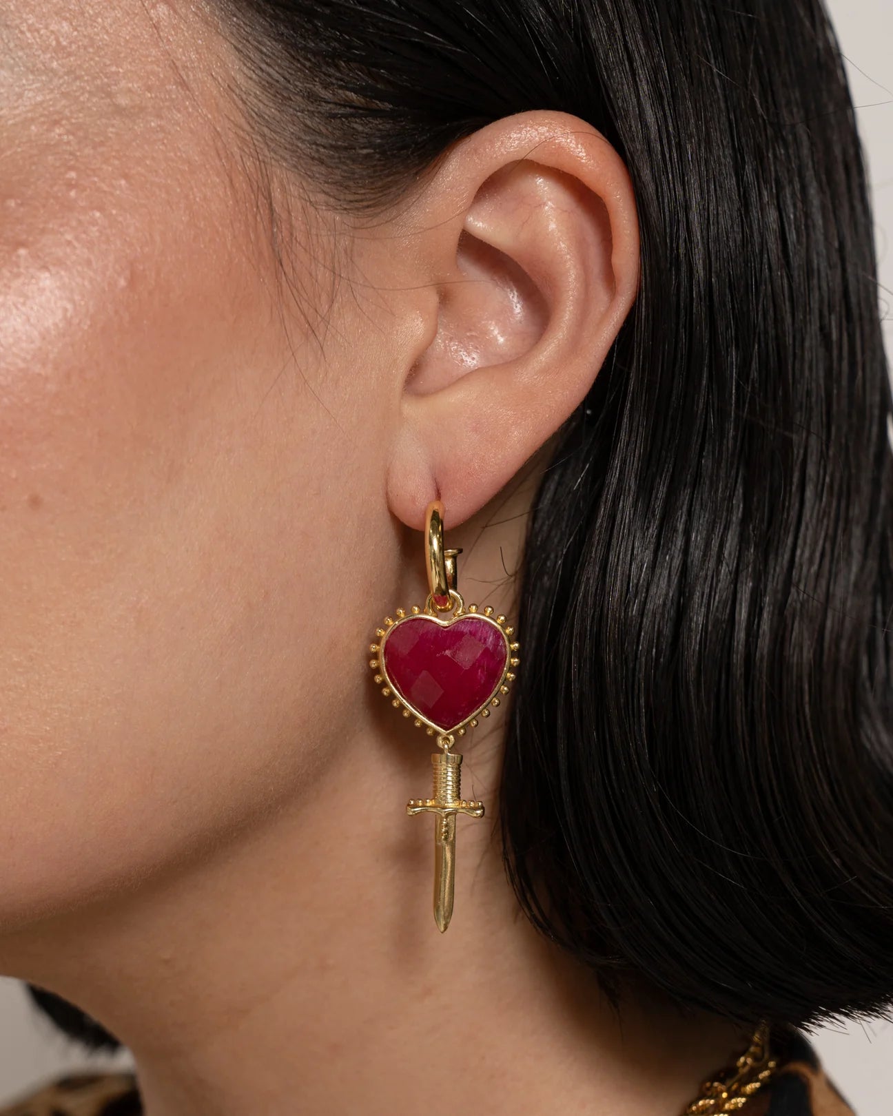 Mountain & Moon | Juliet Earrings - Ruby