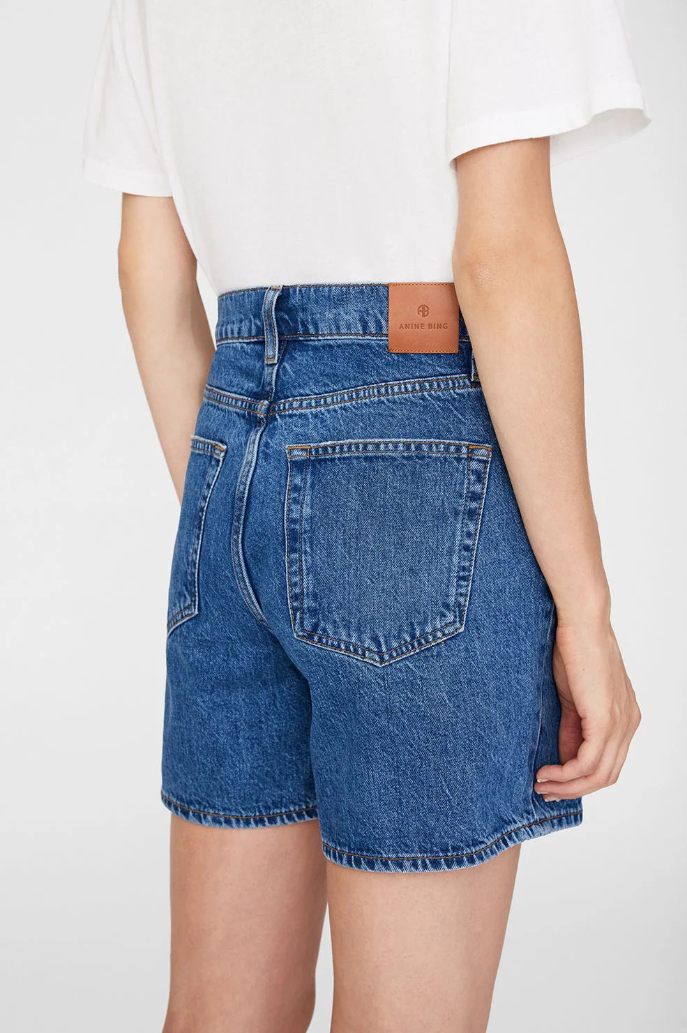 Anine Bing | Kat Denim Short - Medium Indigo