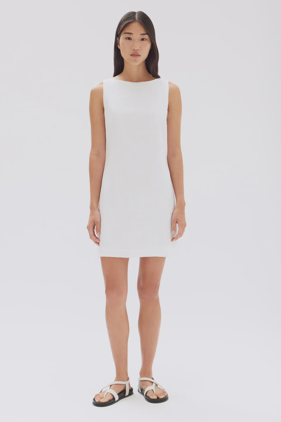 Assembly Label | Nadine Linen Mini Dress - White