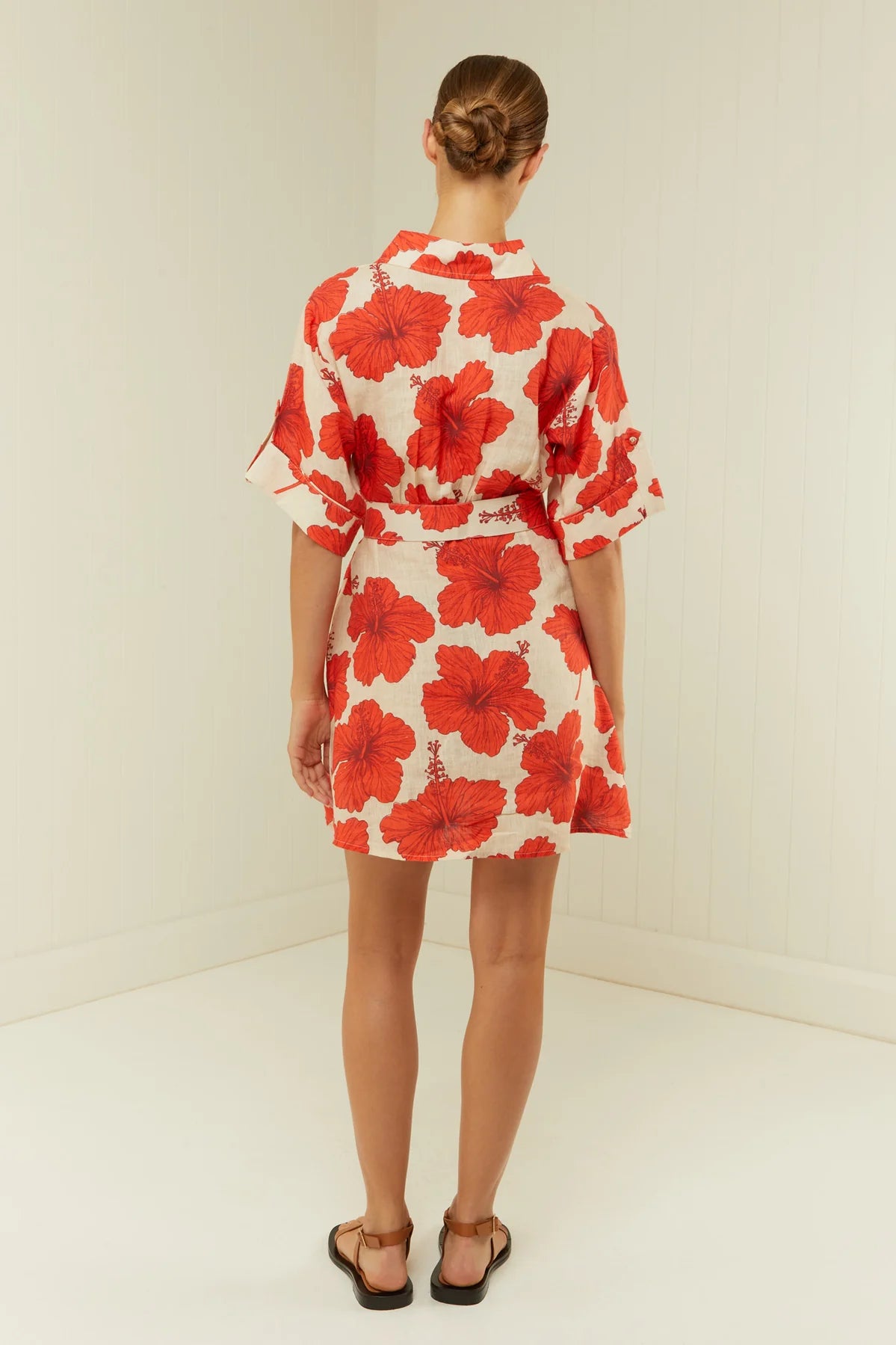 Palm Noosa | Camelia Dress - Red Hibiscus