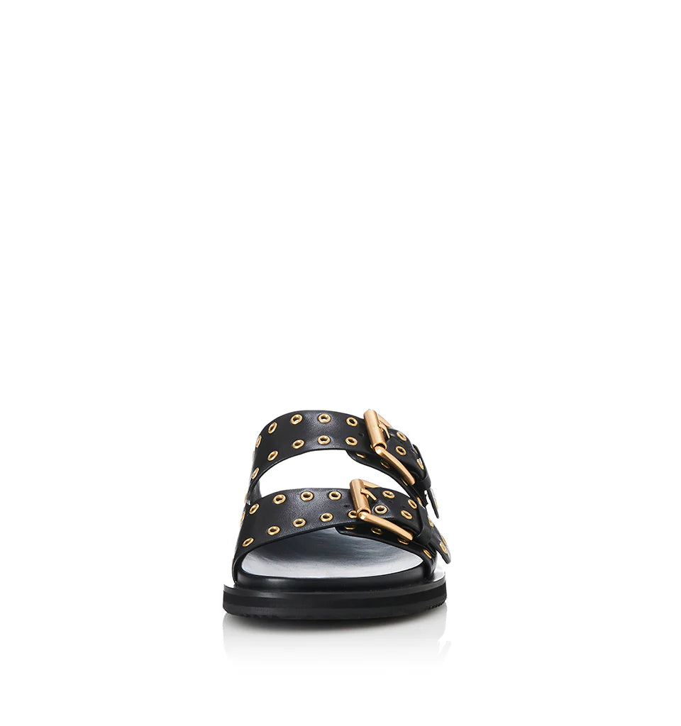 Alias Mae | Patsy Sandals - Black Leather