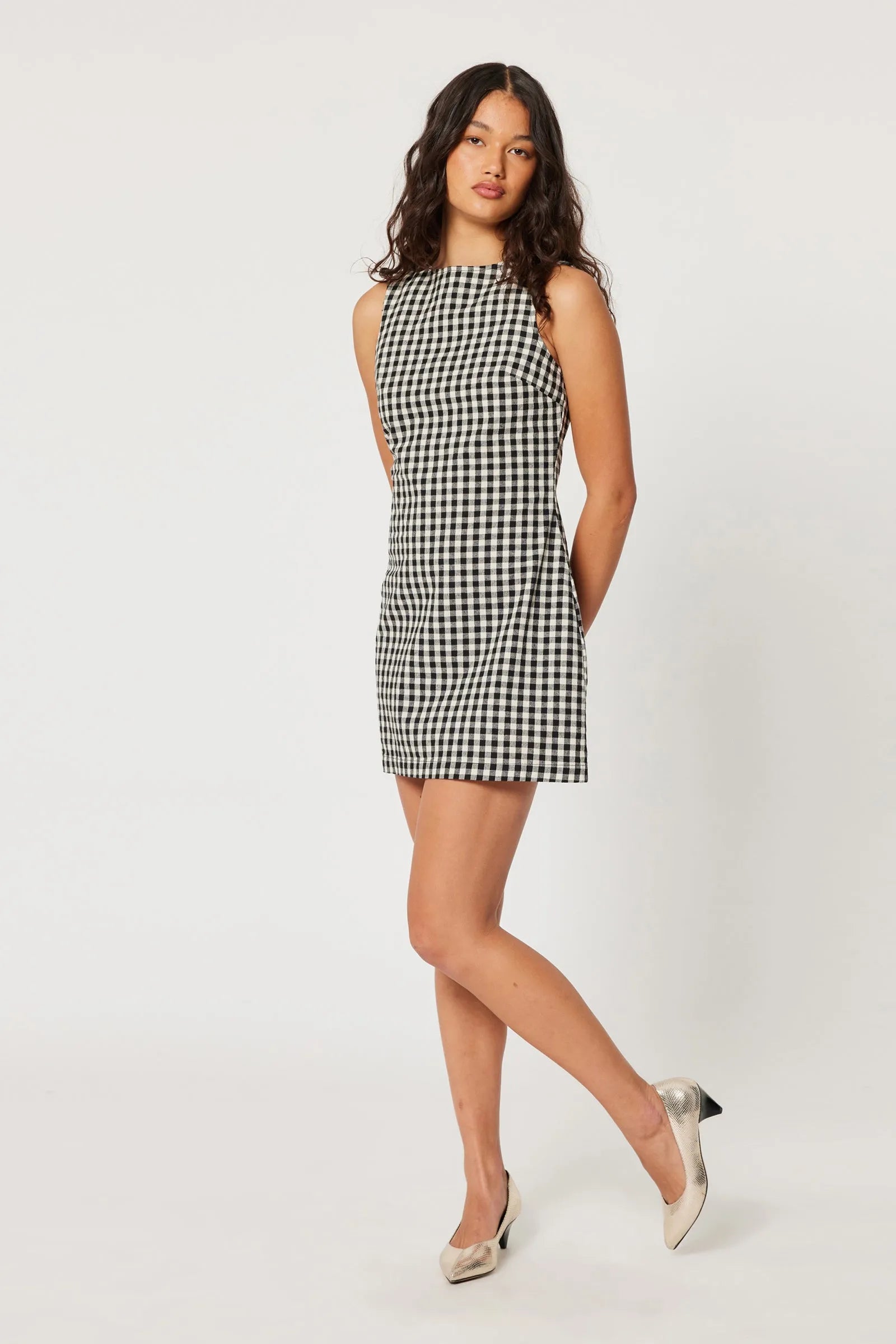 Rolla's Jeans | Shift Dress Gingham - Black