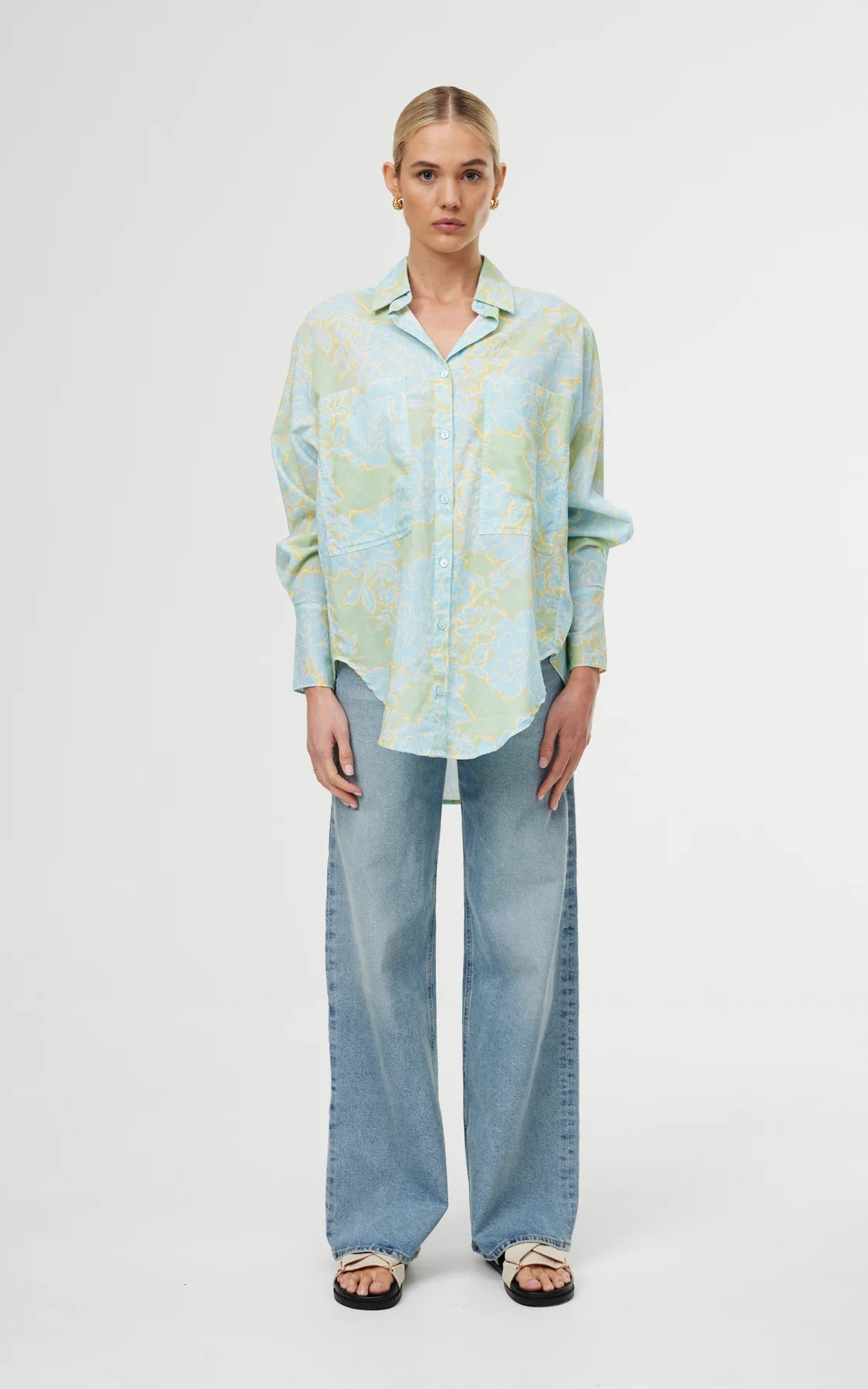 Kinney | Alma Shirt - Ocean Bloom