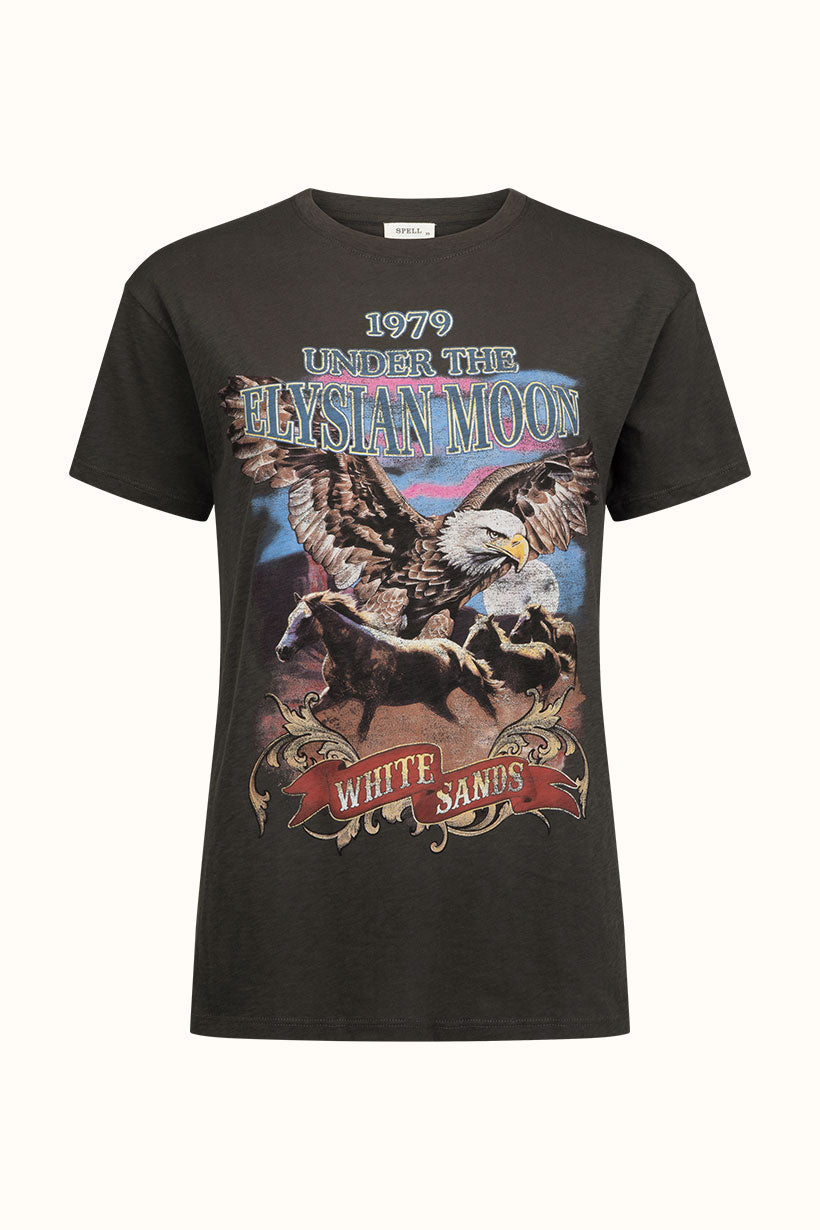 Spell | Elysian Biker Tee - Charcoal