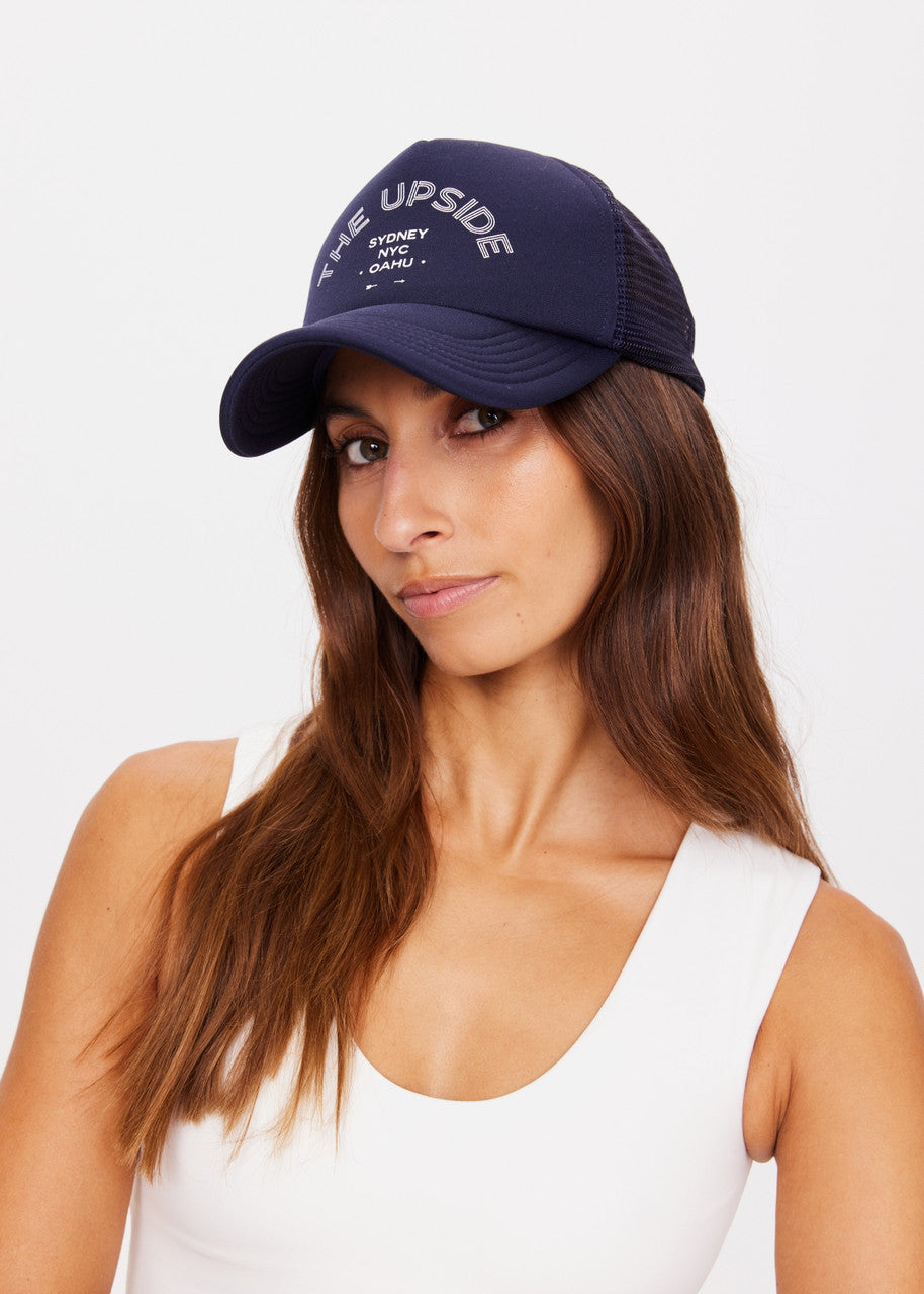 The Upside | Jetset Trucker Hat - Navy