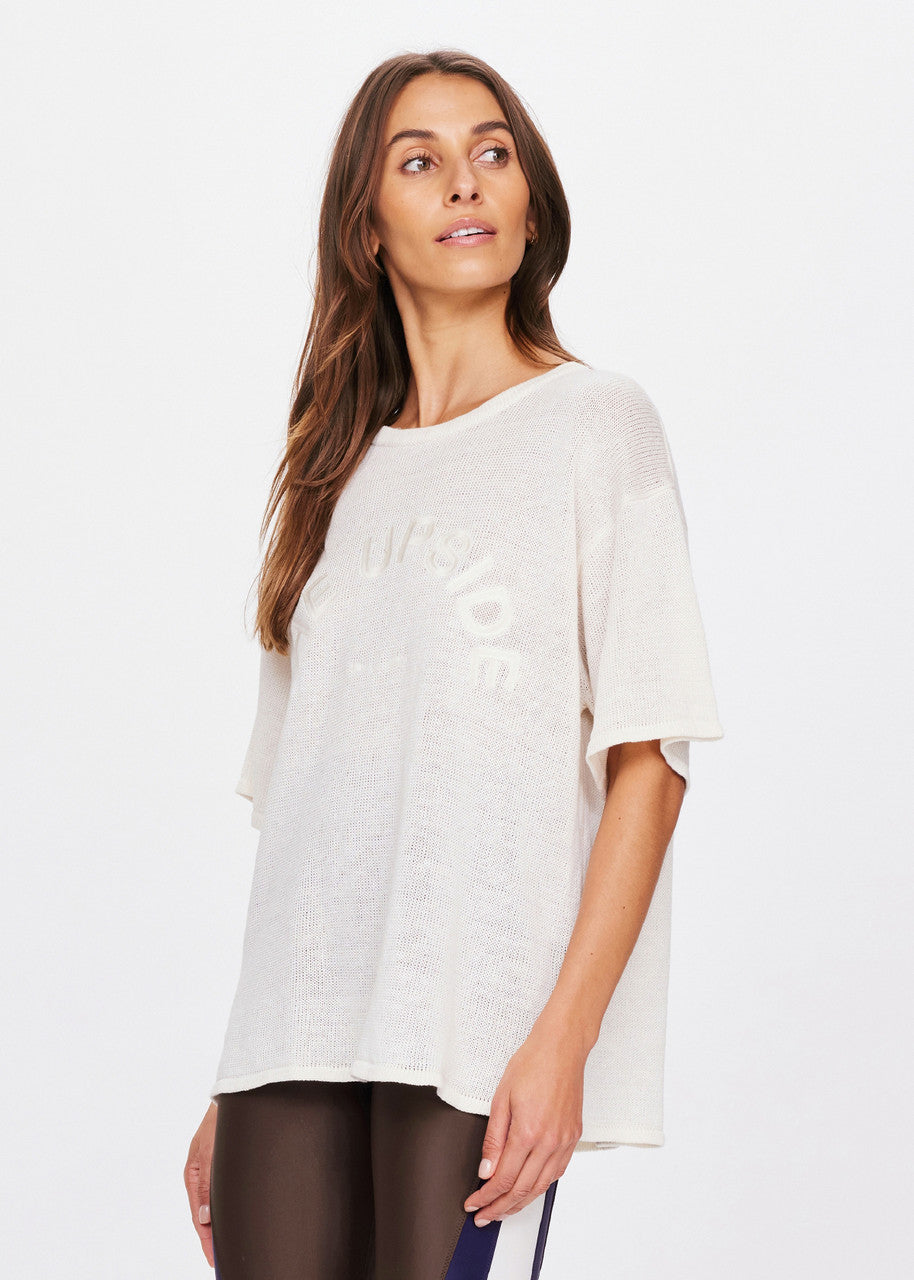 The Upside | Knitted Sammi Tee - Creme