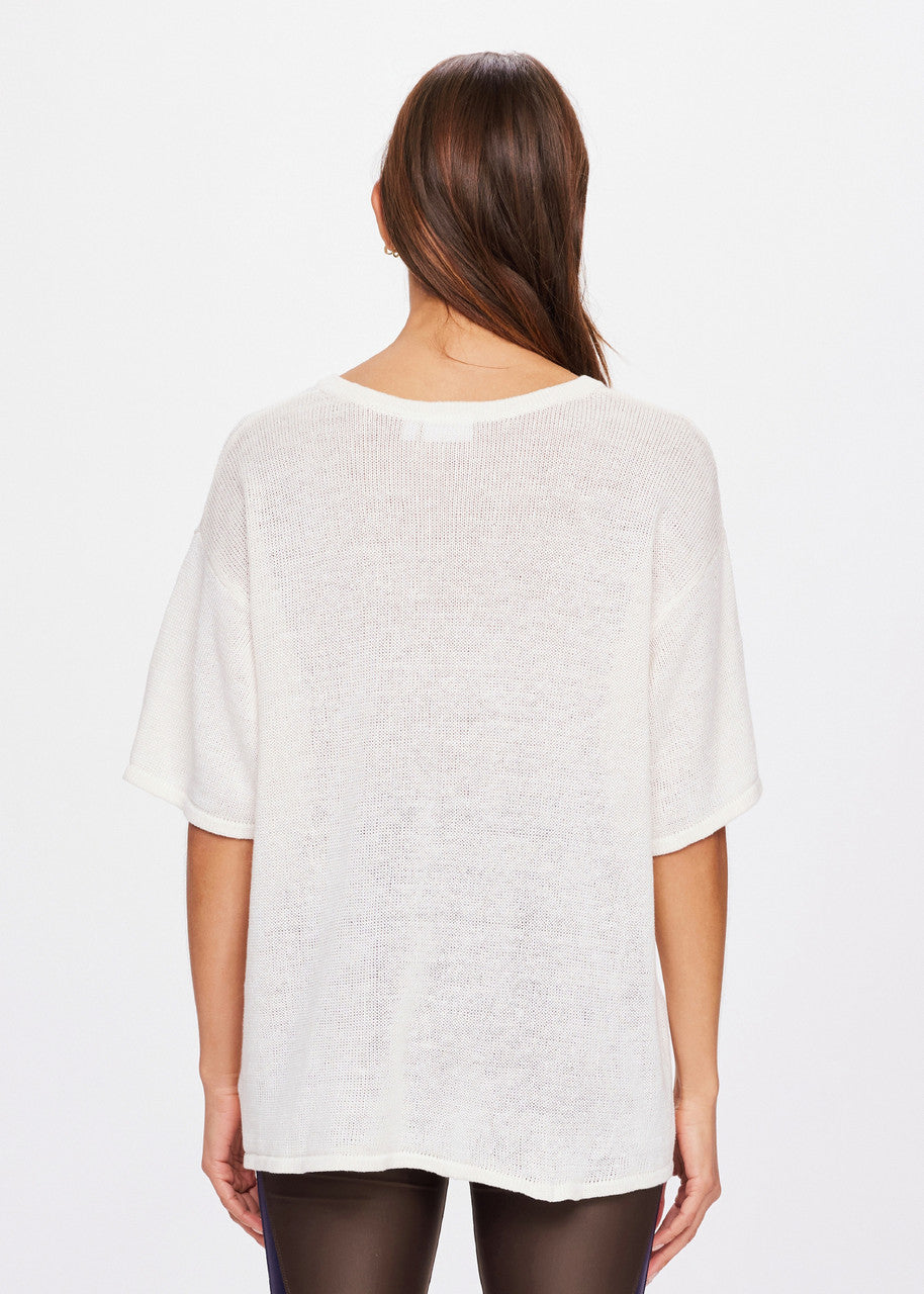 The Upside | Knitted Sammi Tee - Creme