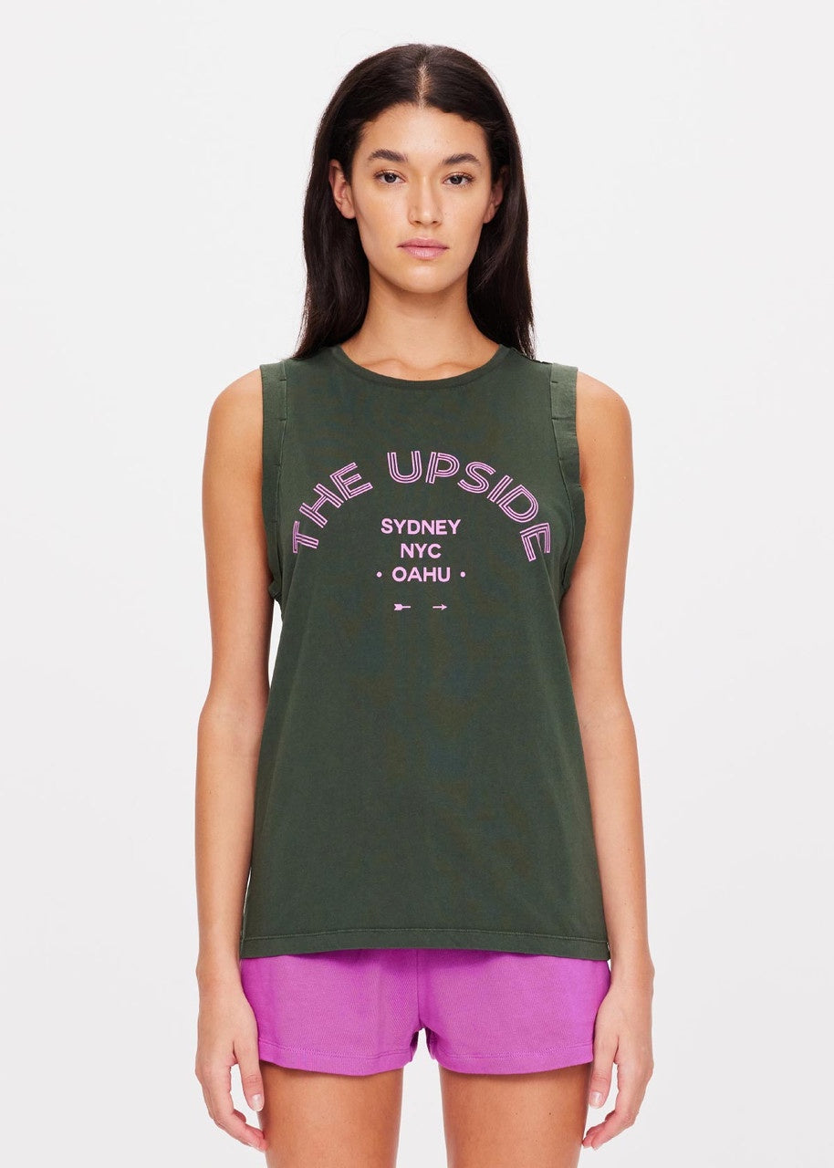 The Upside | Jetset Jeet Tank - Deep Forest