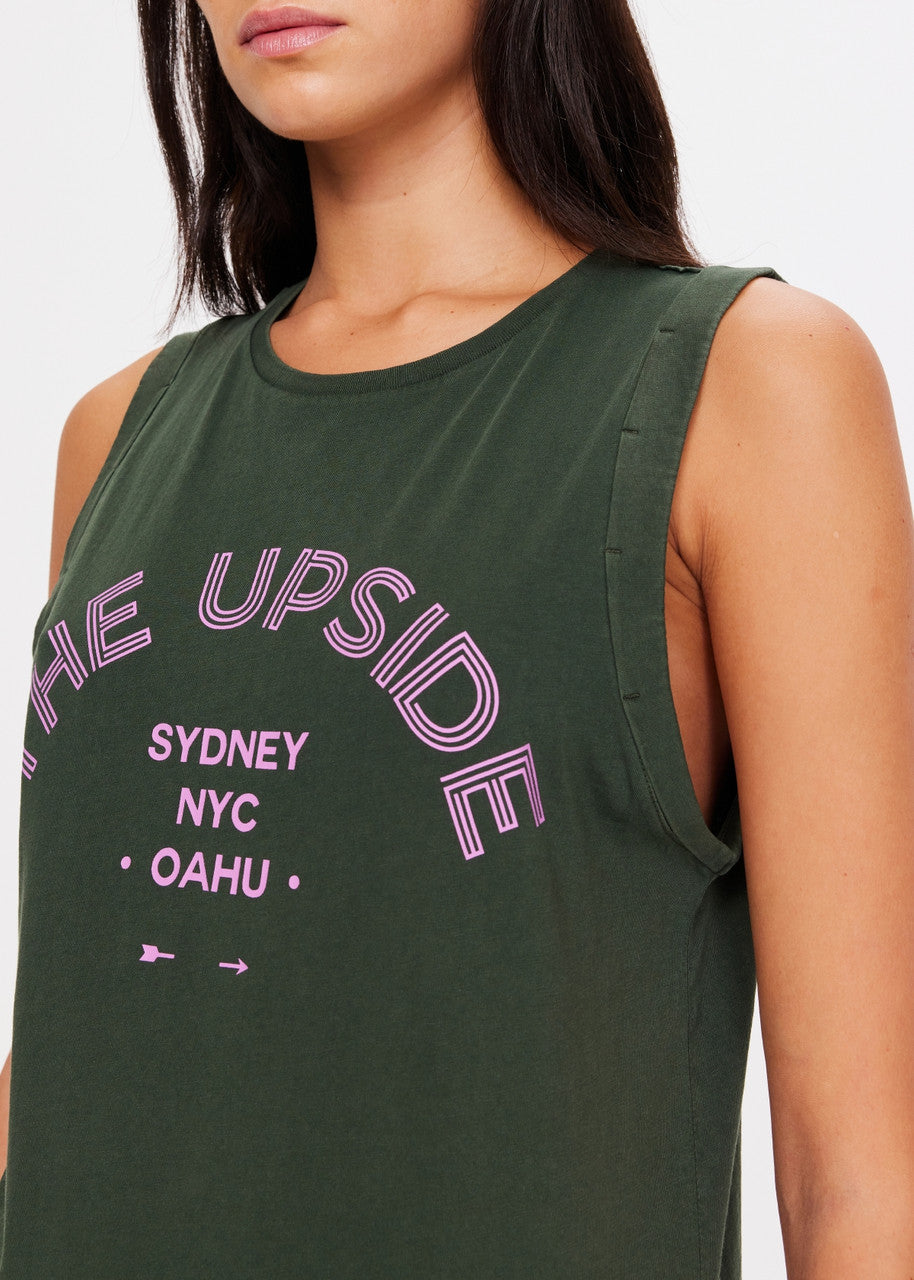 The Upside | Jetset Jeet Tank - Deep Forest