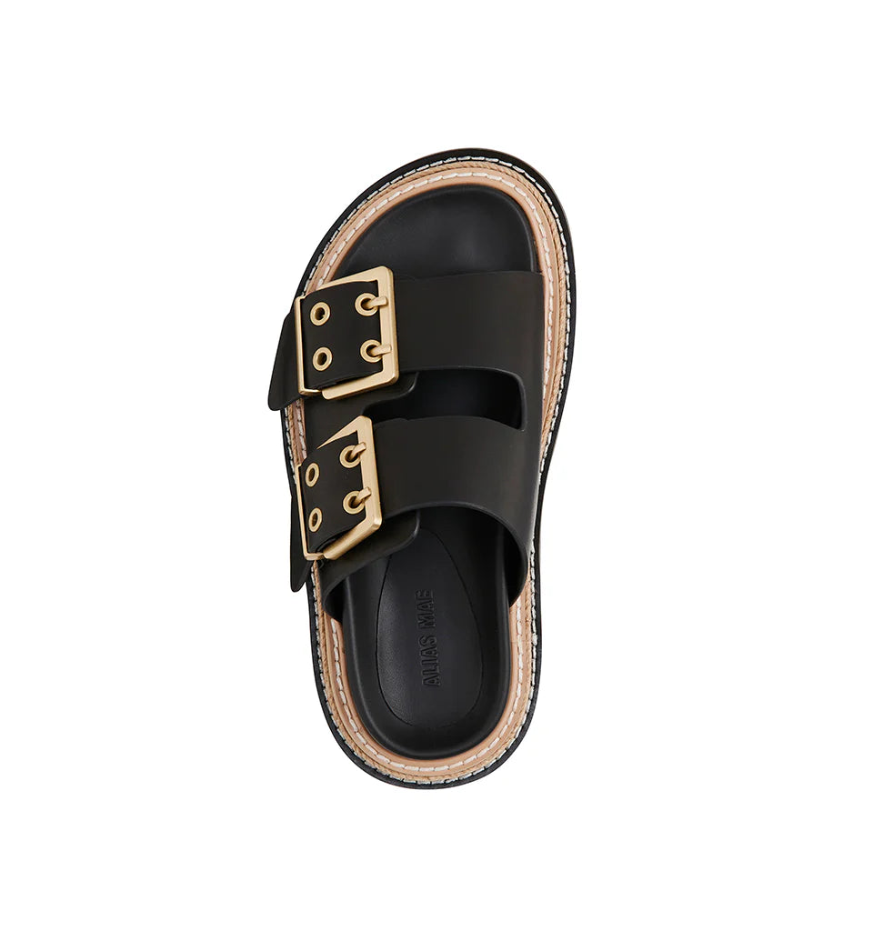 Alias Mae | Velora Sandals - Black Leather