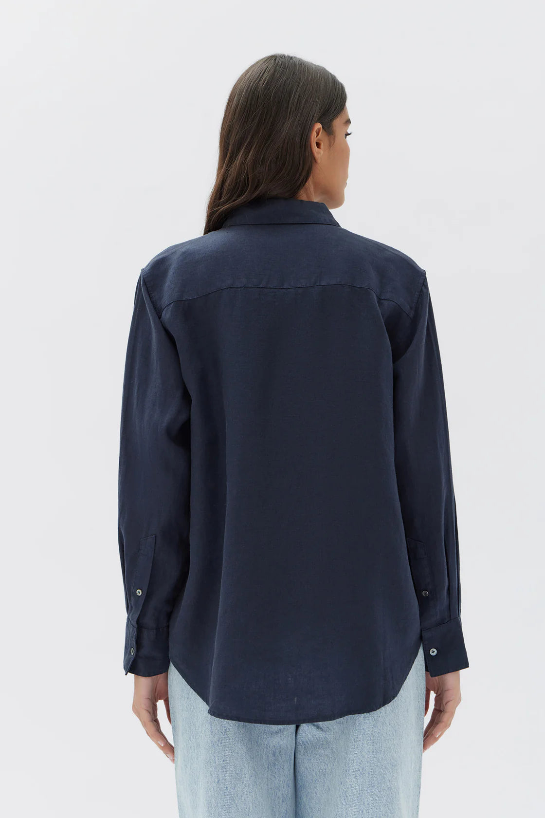 Assembly Label | Xander Linen Shirt - Navy