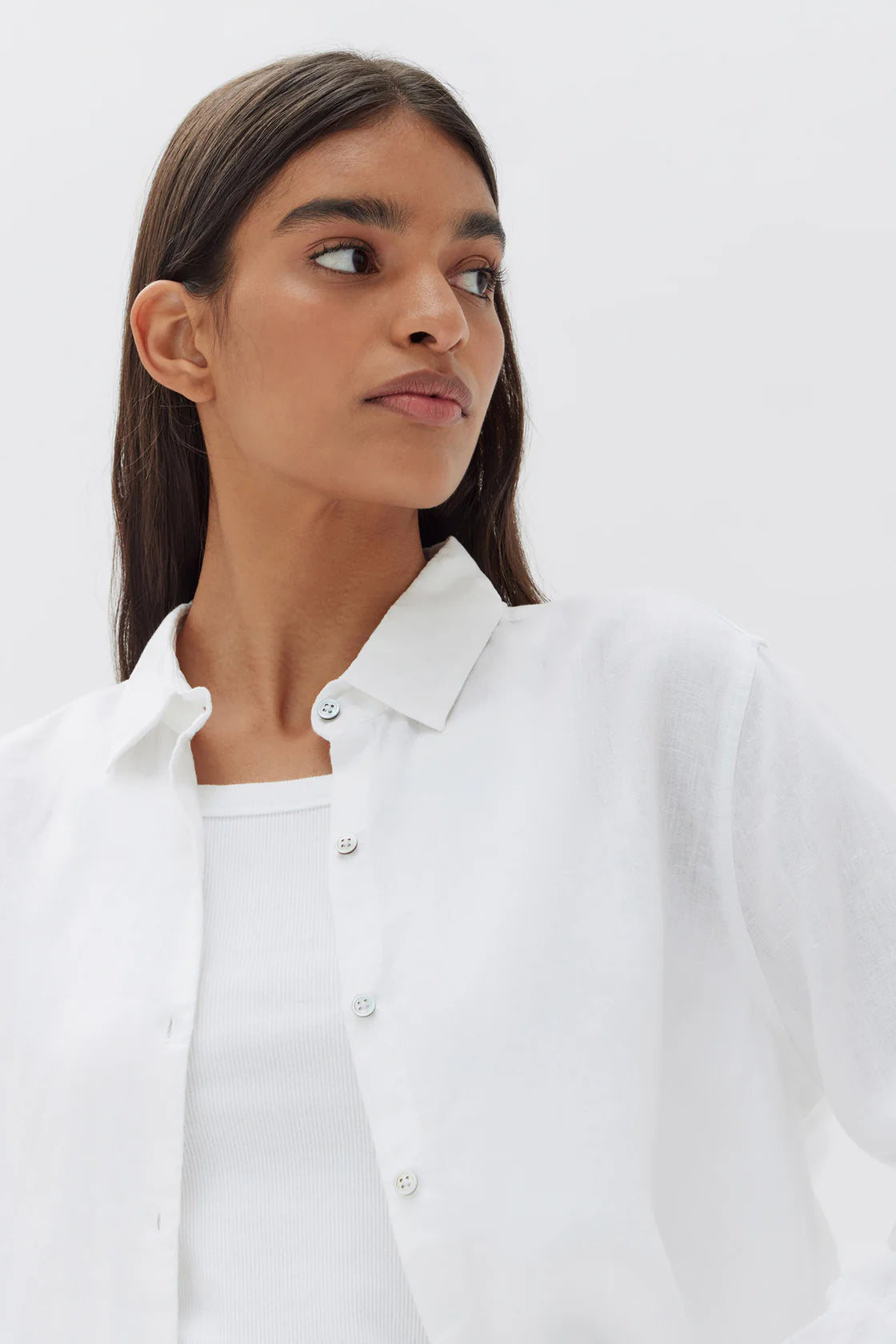 Assembly Label | Xander Linen Shirt -  White