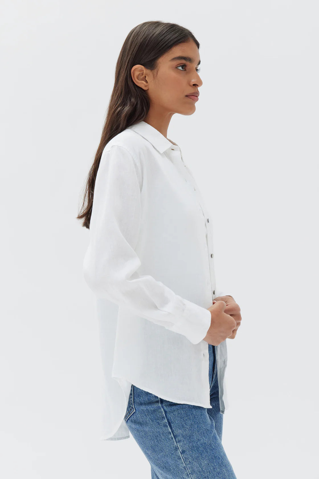 Assembly Label | Xander Linen Shirt -  White