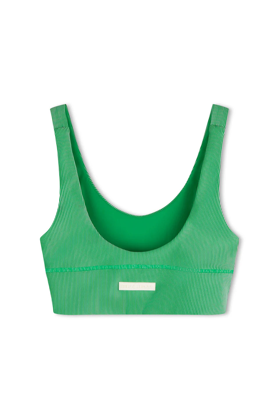 Zulu & Zephyr | Stripe Rib Crop - Parrot Green