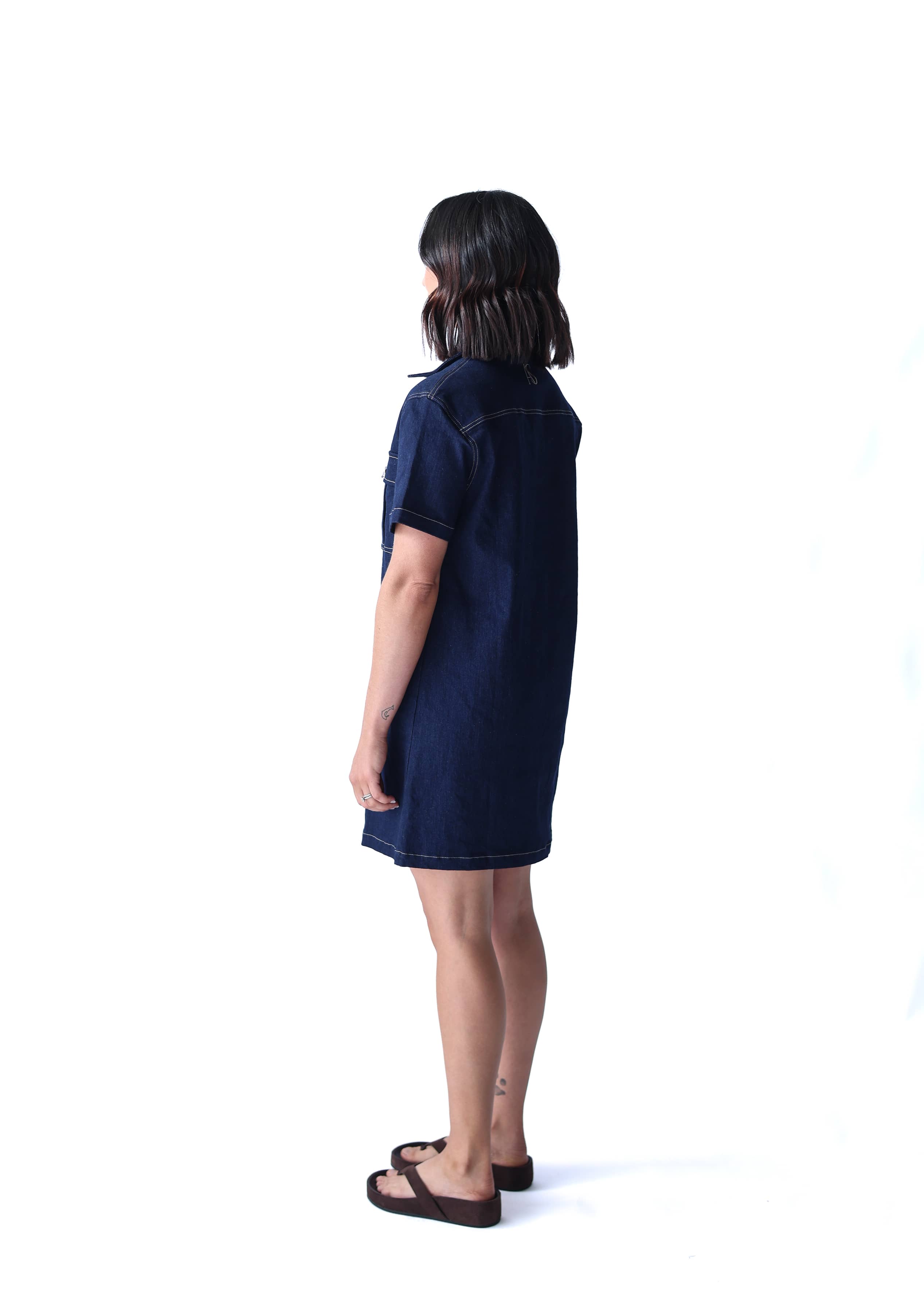 A.Studio Dresses - Casual Lumi Denim Dress - Deep Indigo