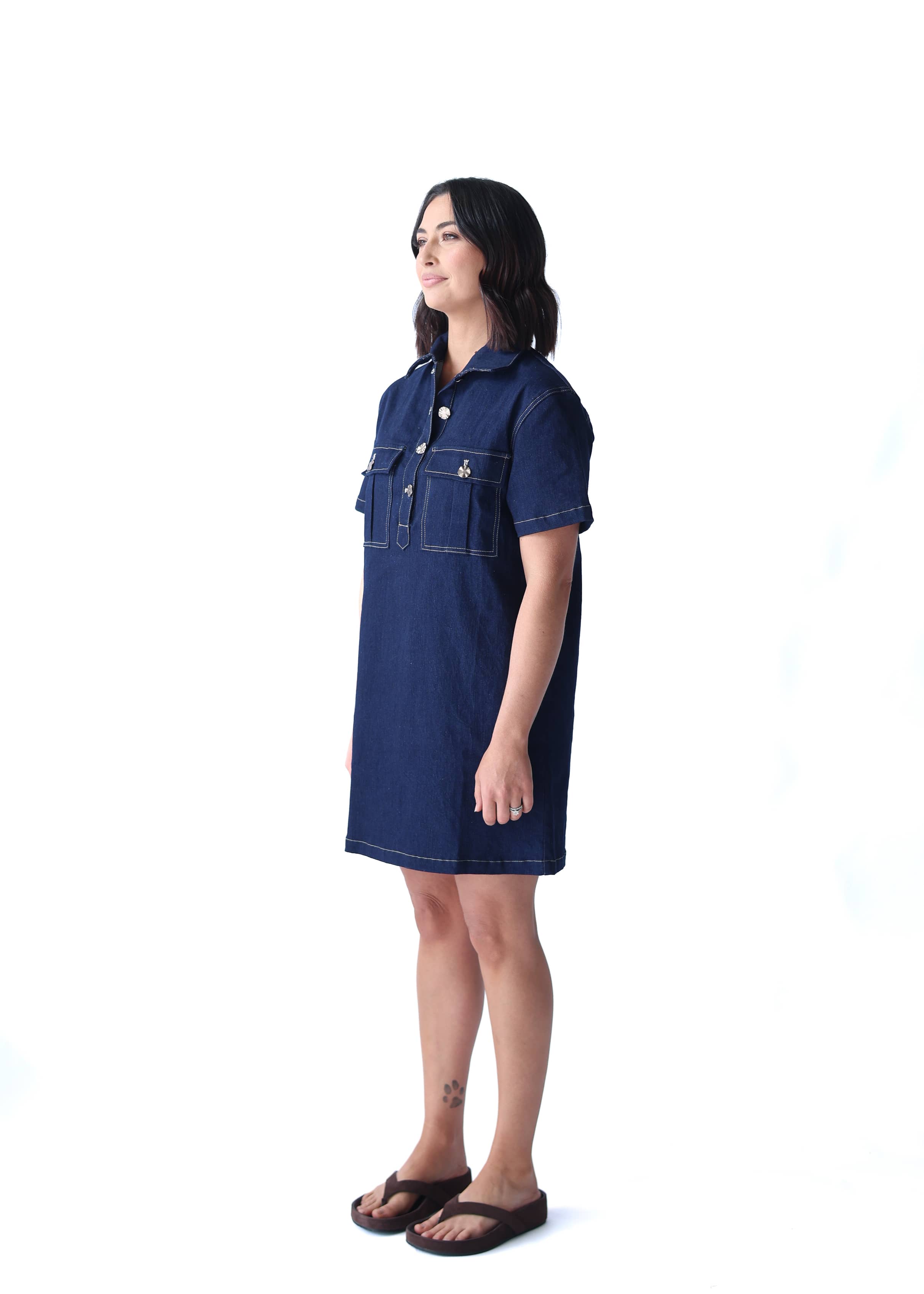 A.Studio Dresses - Casual Lumi Denim Dress - Deep Indigo