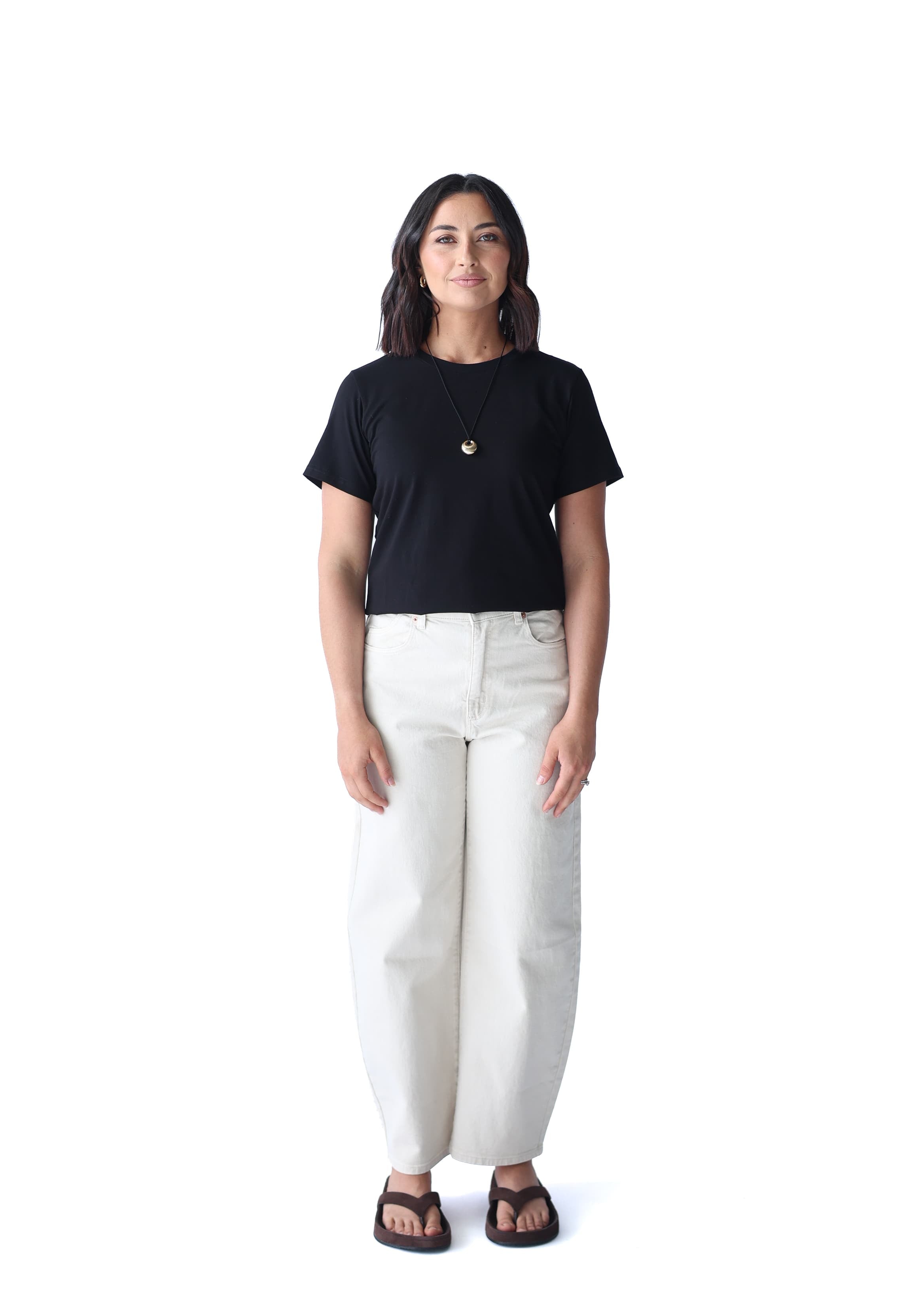 A.Studio Tees Lou Slim Tee - Black