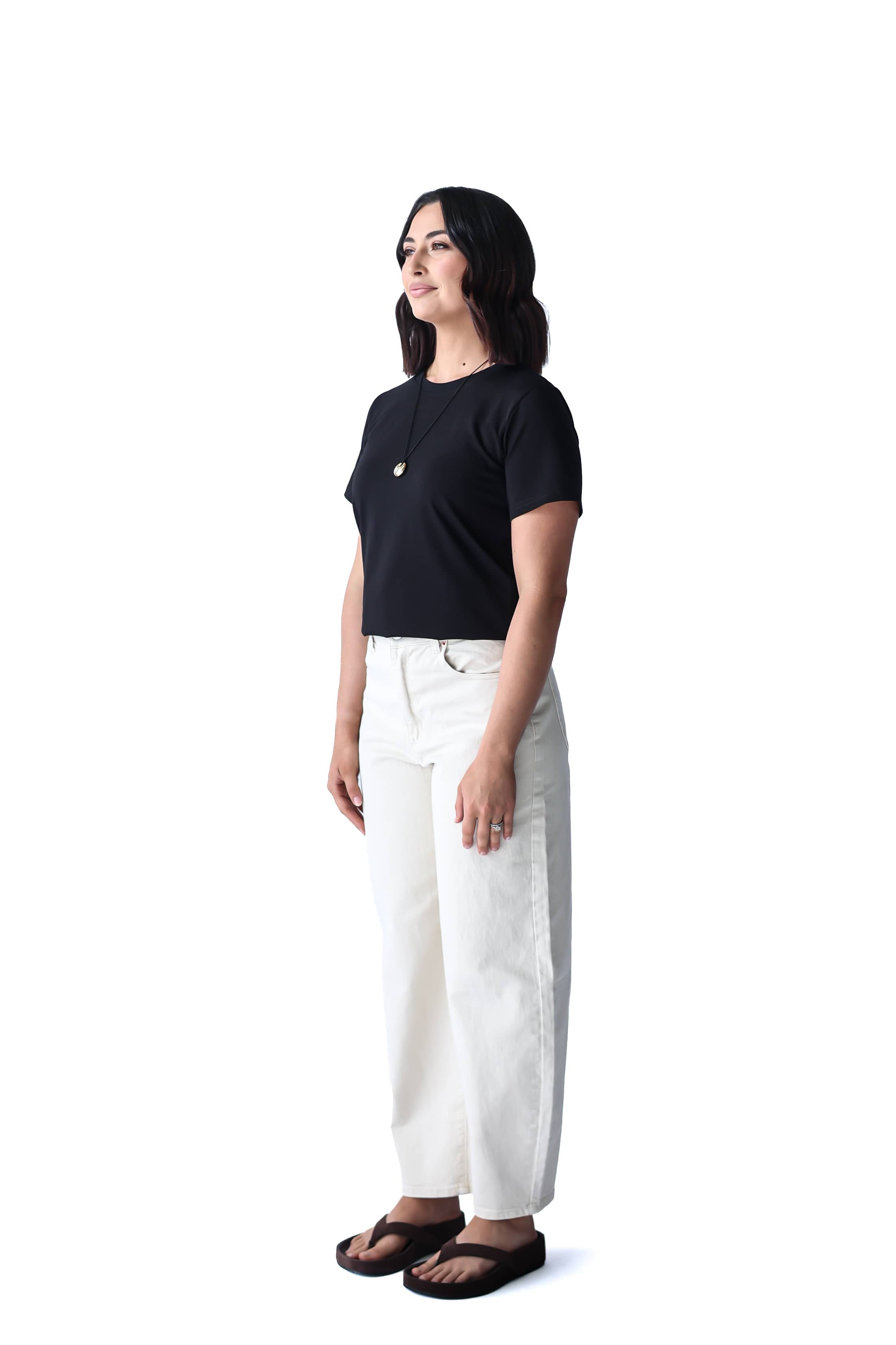 A.Studio Tees Lou Slim Tee - Black