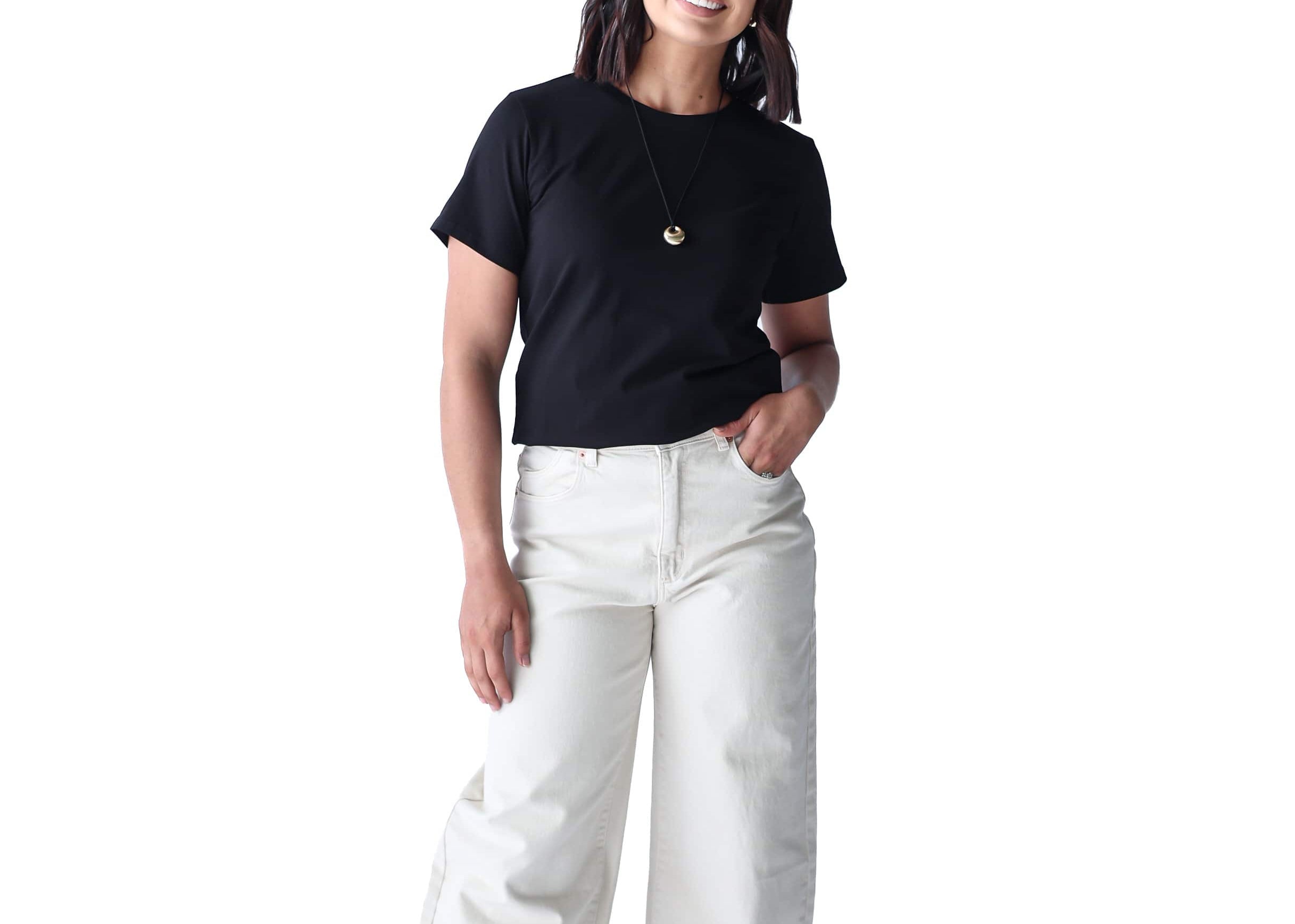 A.Studio Tees Lou Slim Tee - Black