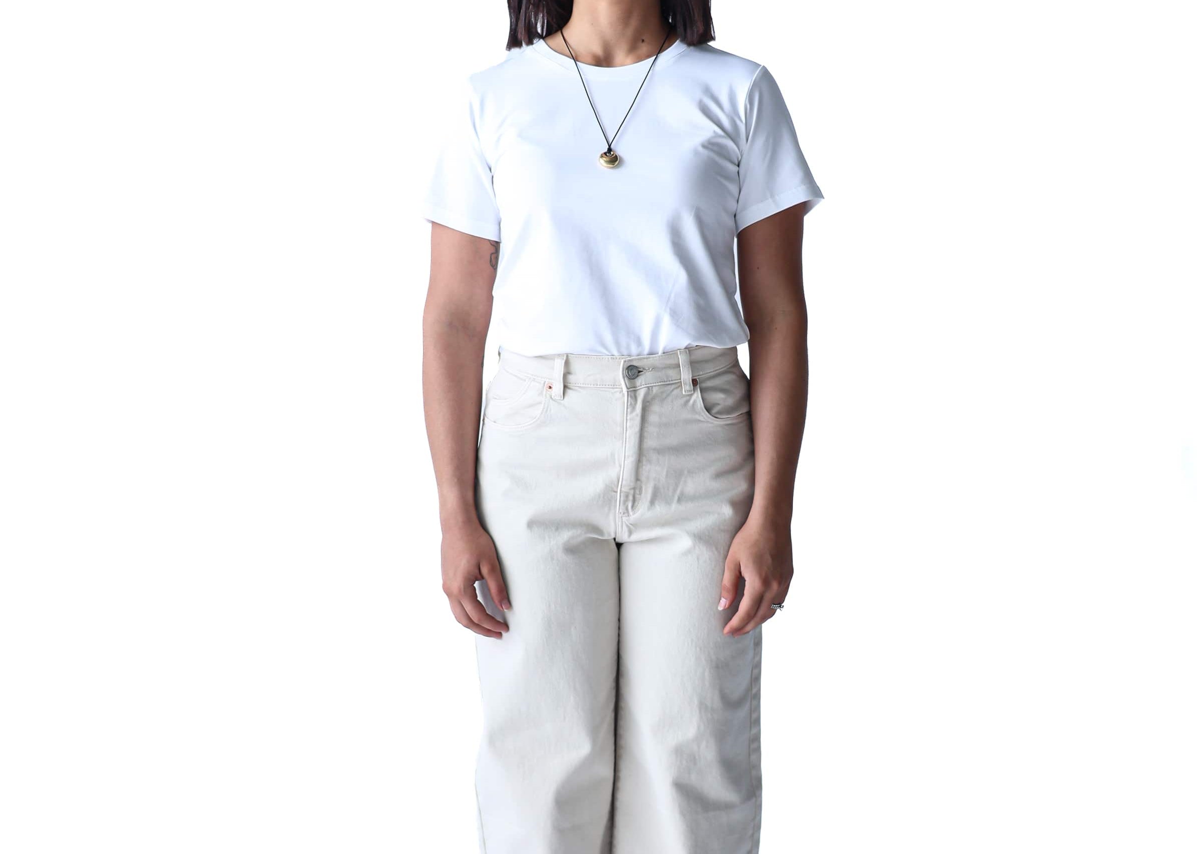 A.Studio Tees Lou Slim Tee - White