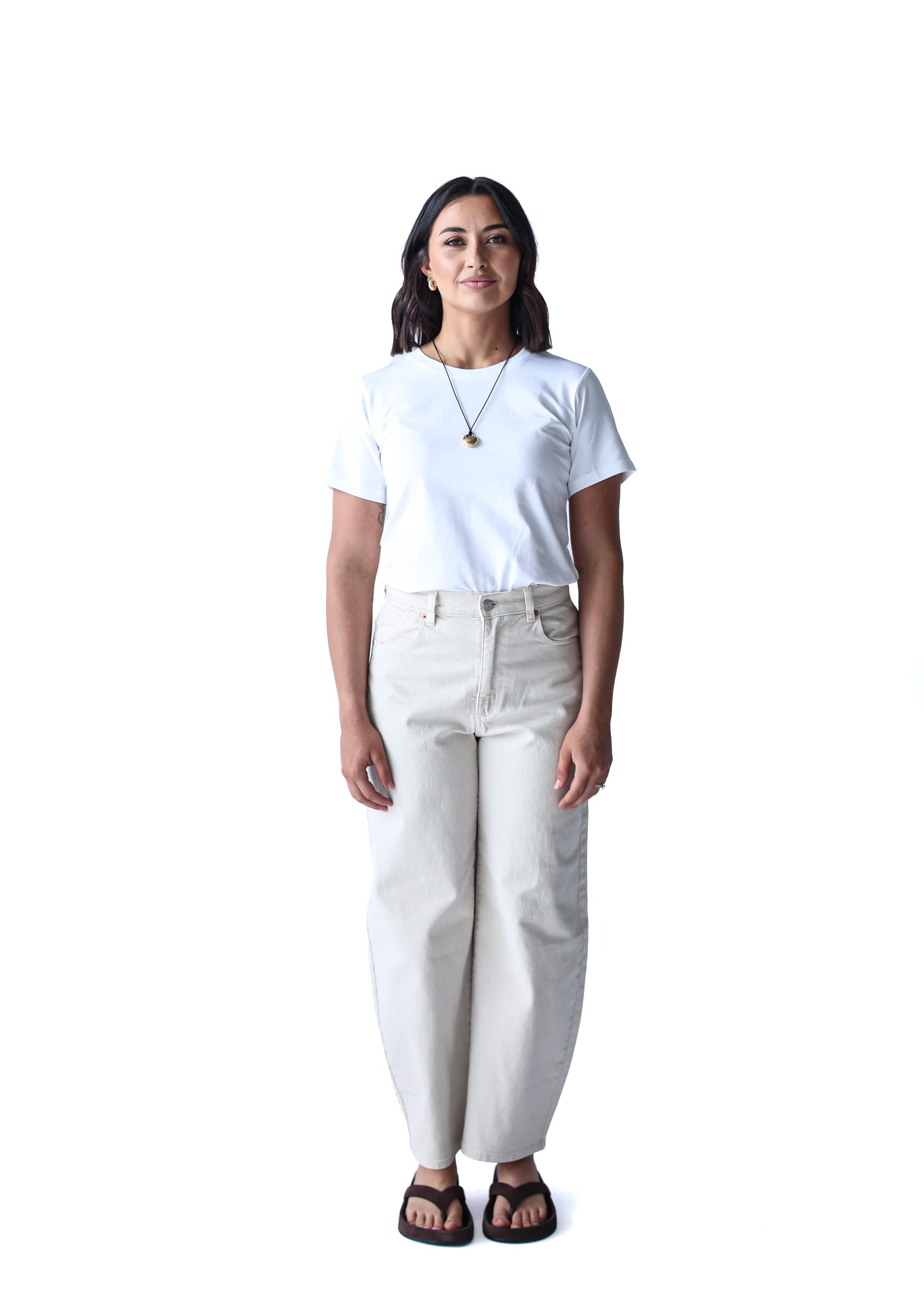 A.Studio Tees Lou Slim Tee - White
