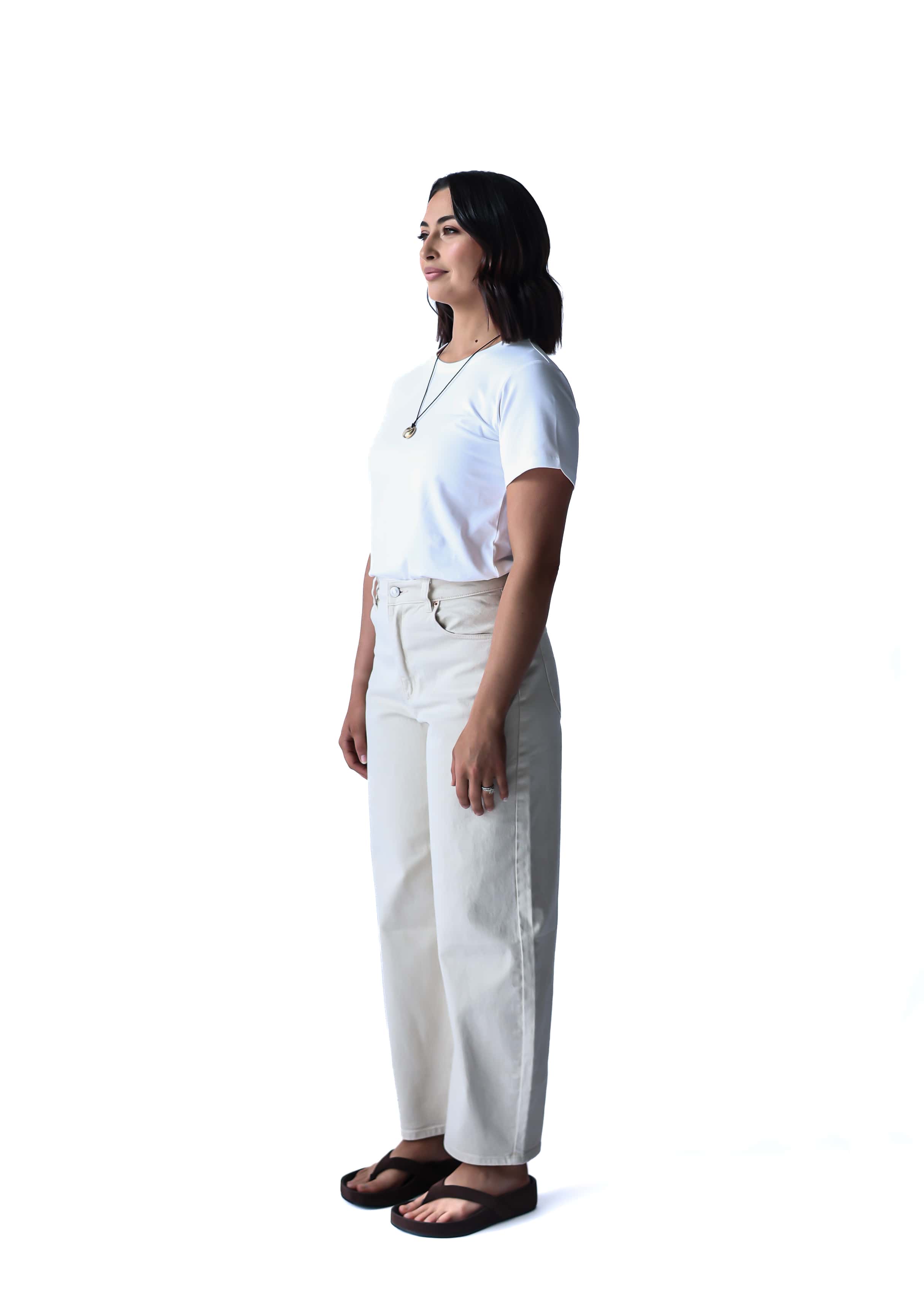 A.Studio Tees Lou Slim Tee - White