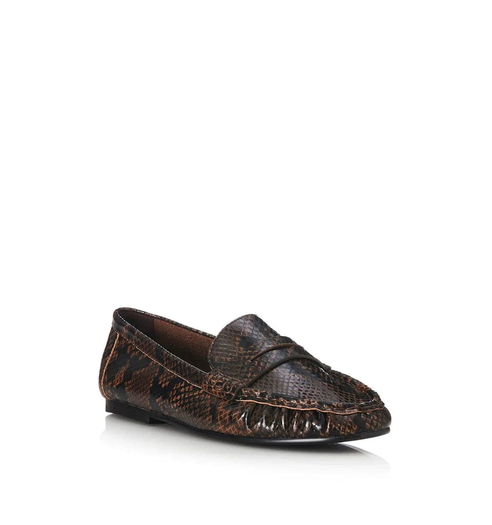 Alias Mae Flats Alias Mae | Ivana Loafer - Choc Snake