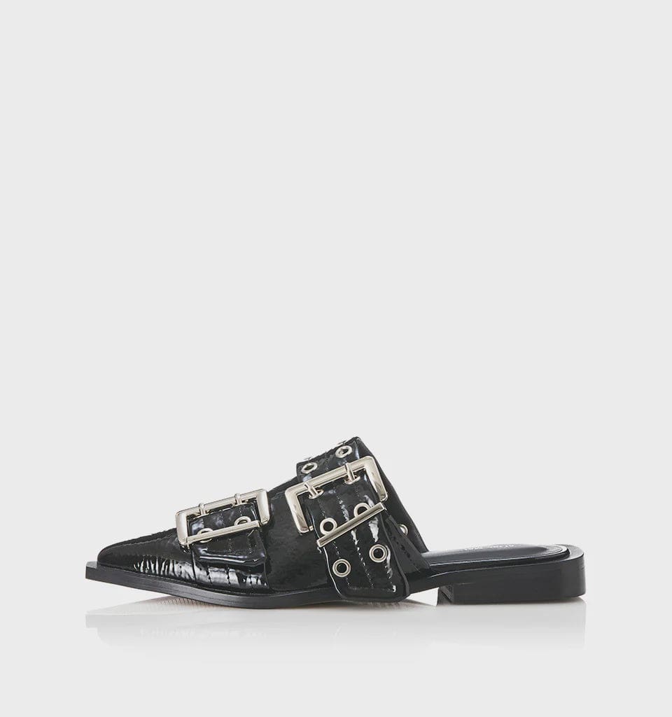 Alias Mae Footwear Alias Mae | Zinia - Black Crinkle Patent