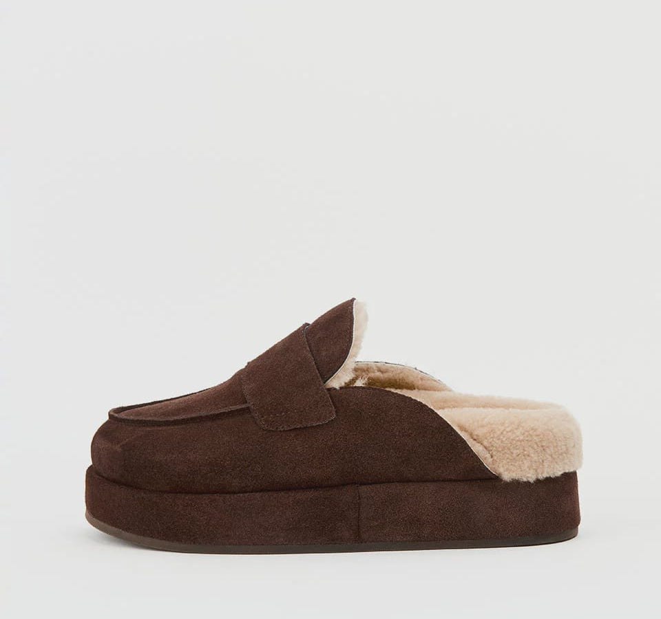 Alias Mae Footwear Burkley - Choc Suede/ Shearling