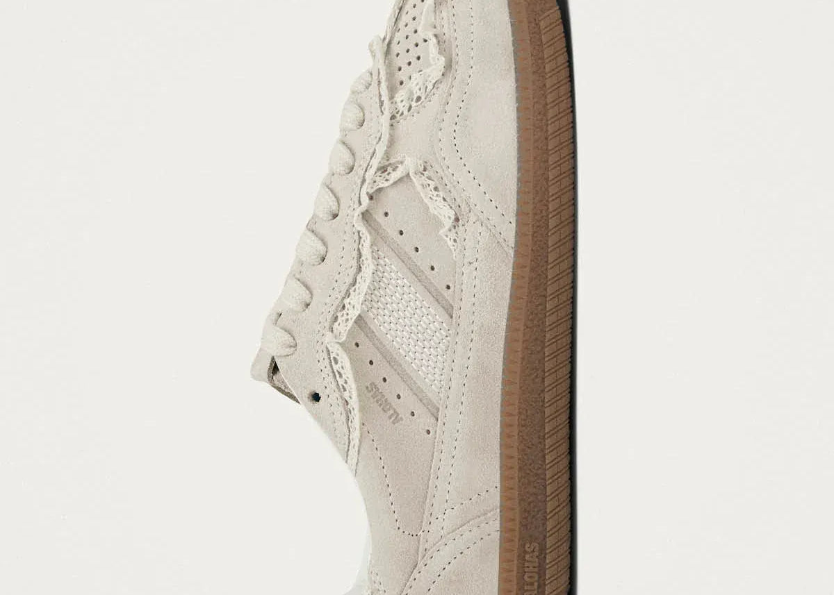 Alohas Sneakers Crochet Cream Leather Sneakers