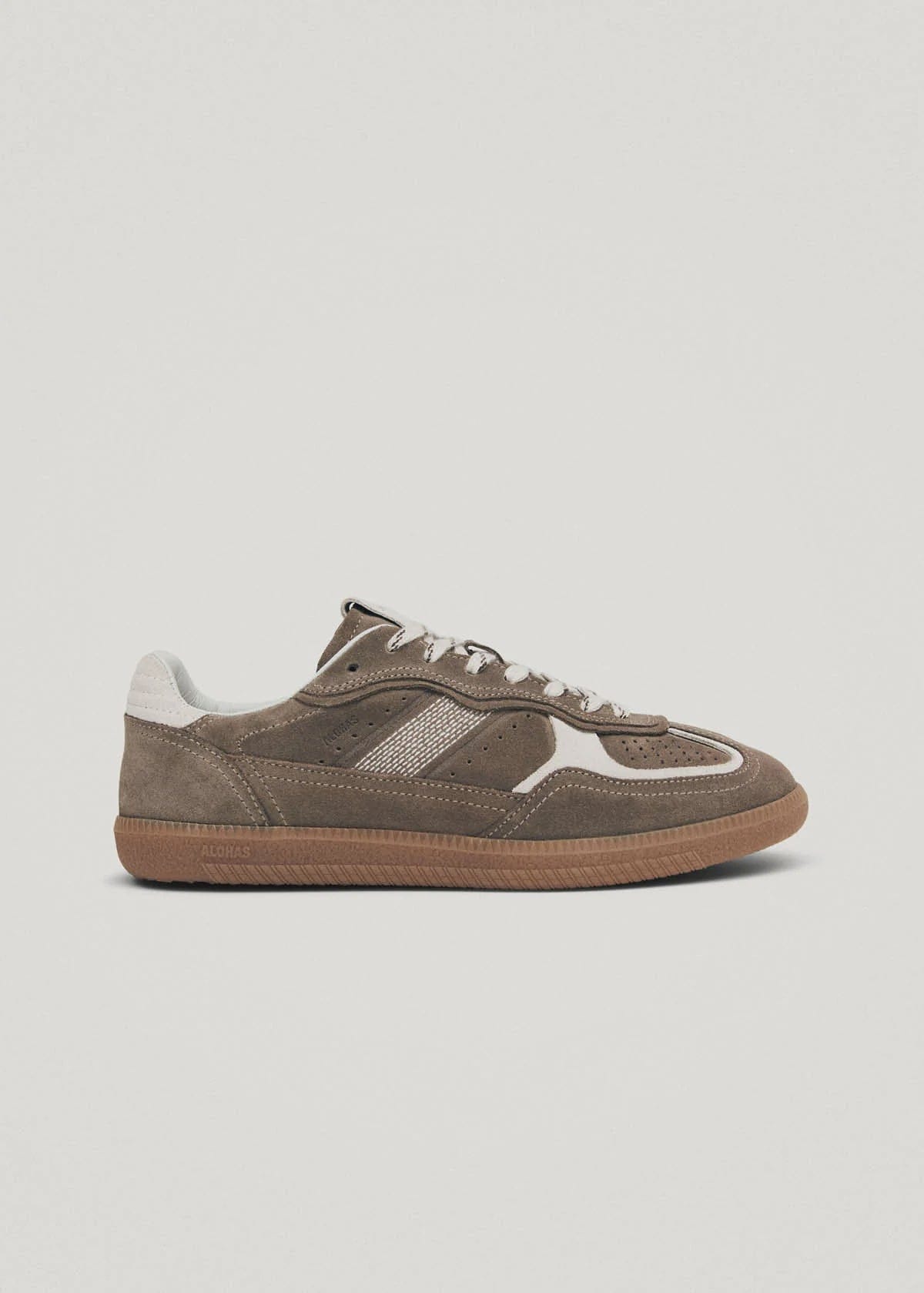 Alohas Sneakers Rife Taupe Leather Sneakers