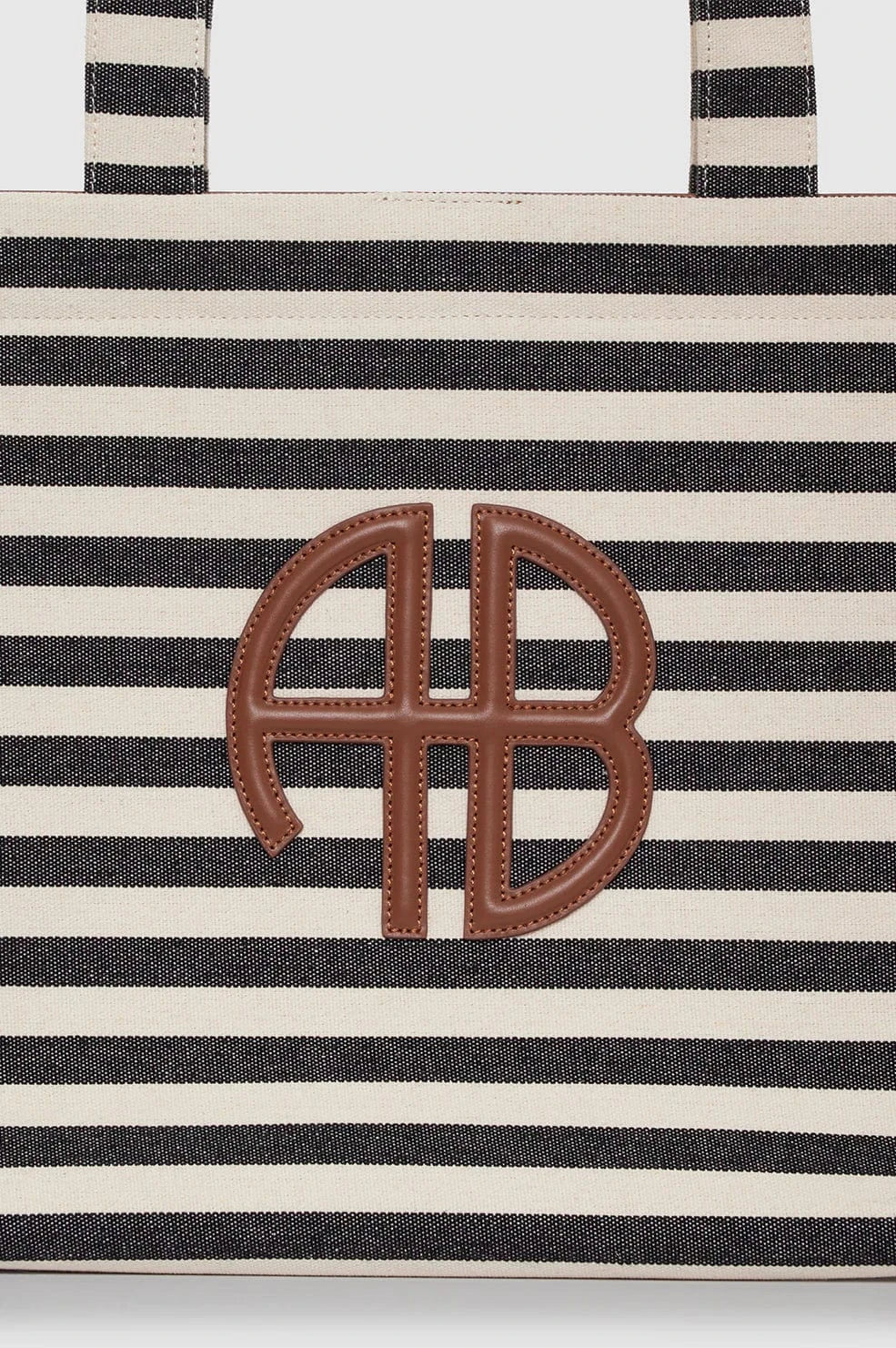Anine Bing Bags Anine Bing | Lara Tote - Black/Natural Stripe