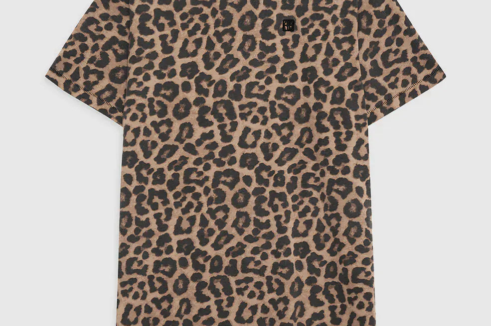 Anine Bing Dresses - Casual Beth Mini Dress - Black And Brown Leopard