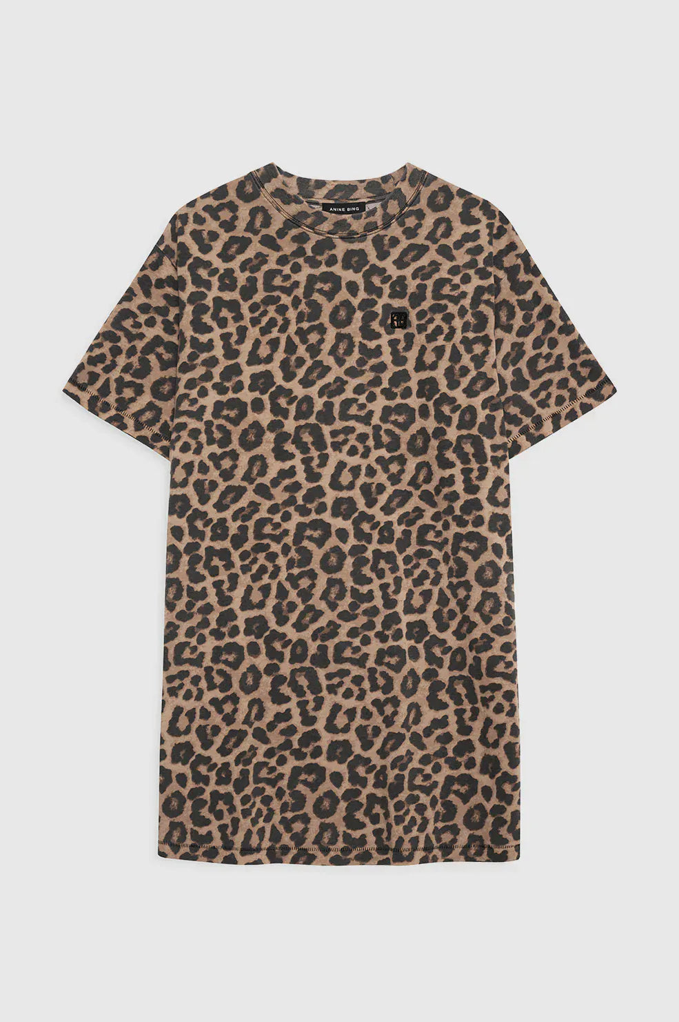 Anine Bing Dresses - Casual Beth Mini Dress - Black And Brown Leopard