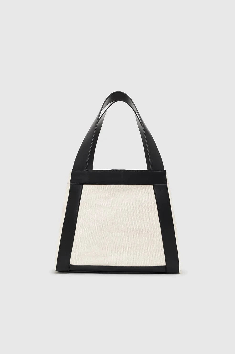 Anine Bing Handbags - Large Anine Bing | Cara Tote - Natural Canvas with Black