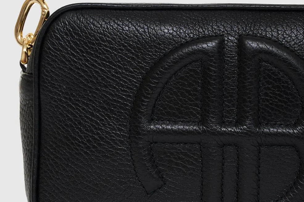 Anine Bing Handbags - Small Anine Bing | Lili Bag - Black Pebbled